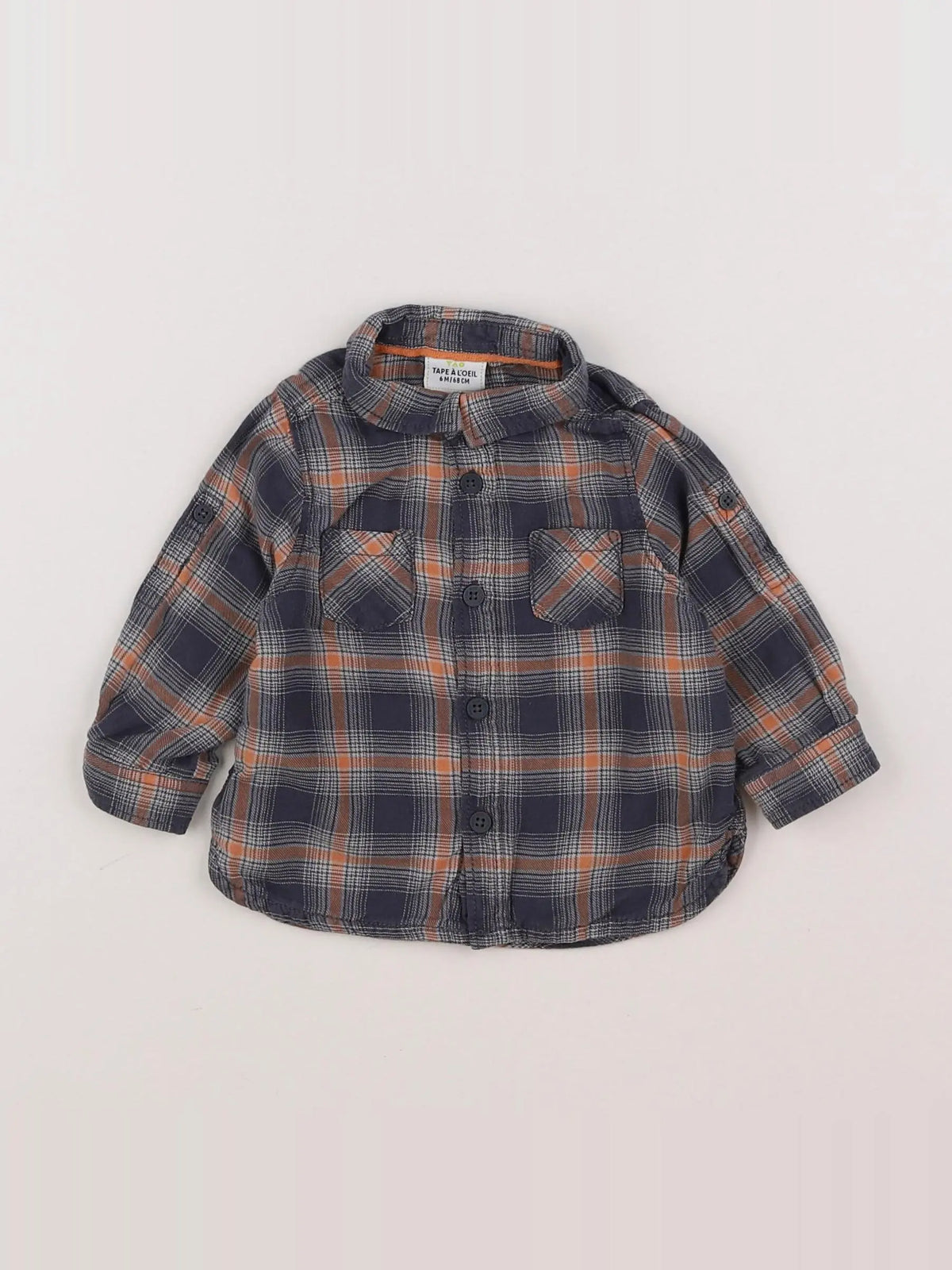 Tape à l'oeil - chemise gris - 6 mois