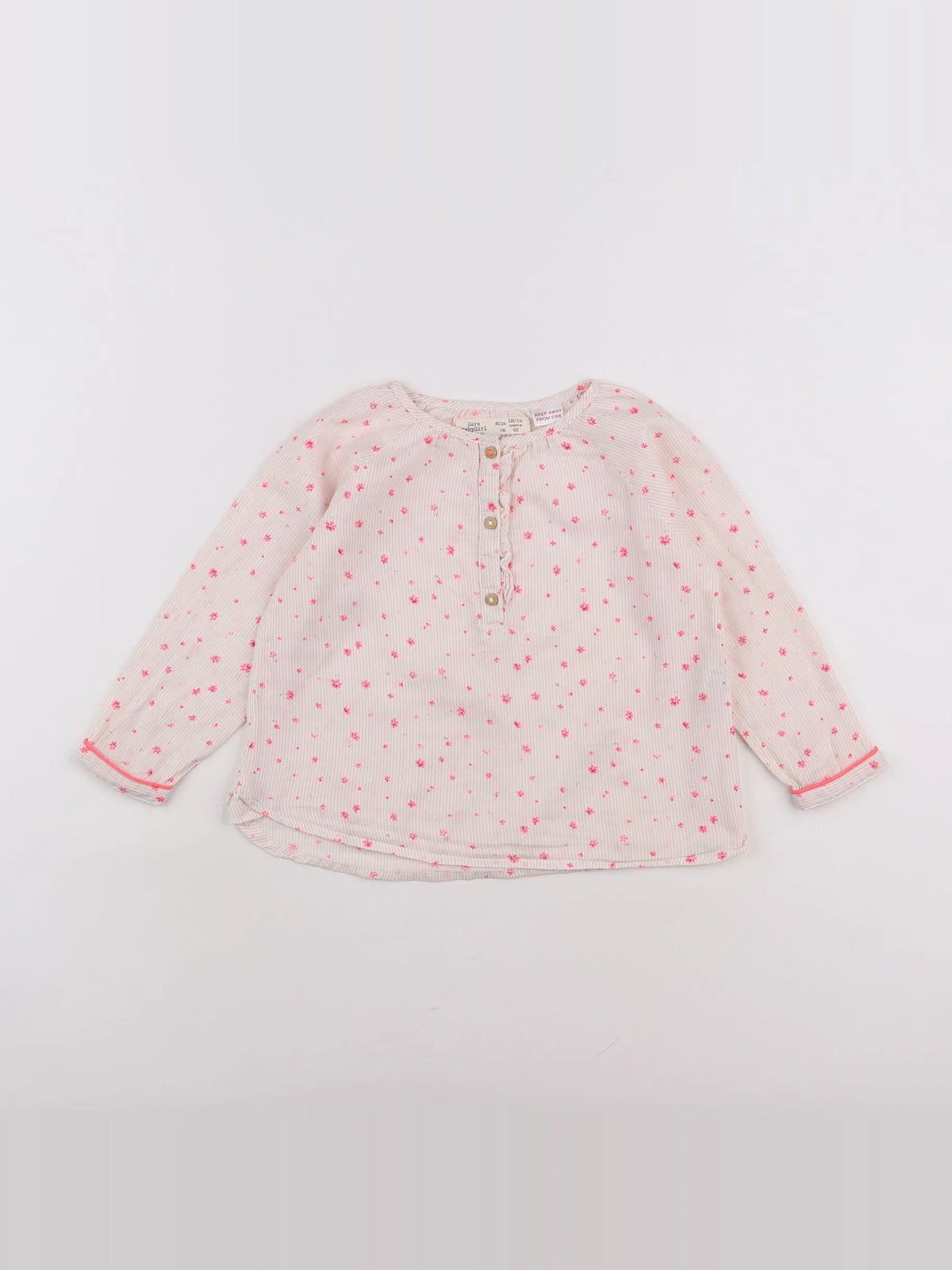 Zara - blouse rose - 18 mois à 2 ans