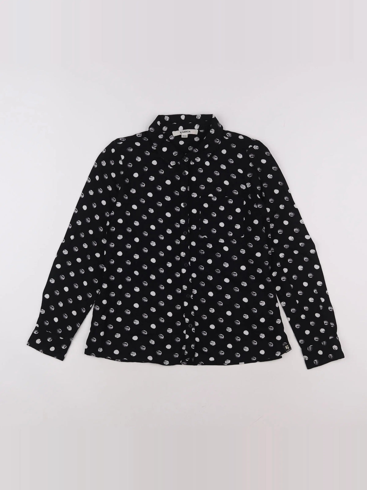 Garcia - chemise noir - 8/9 ans