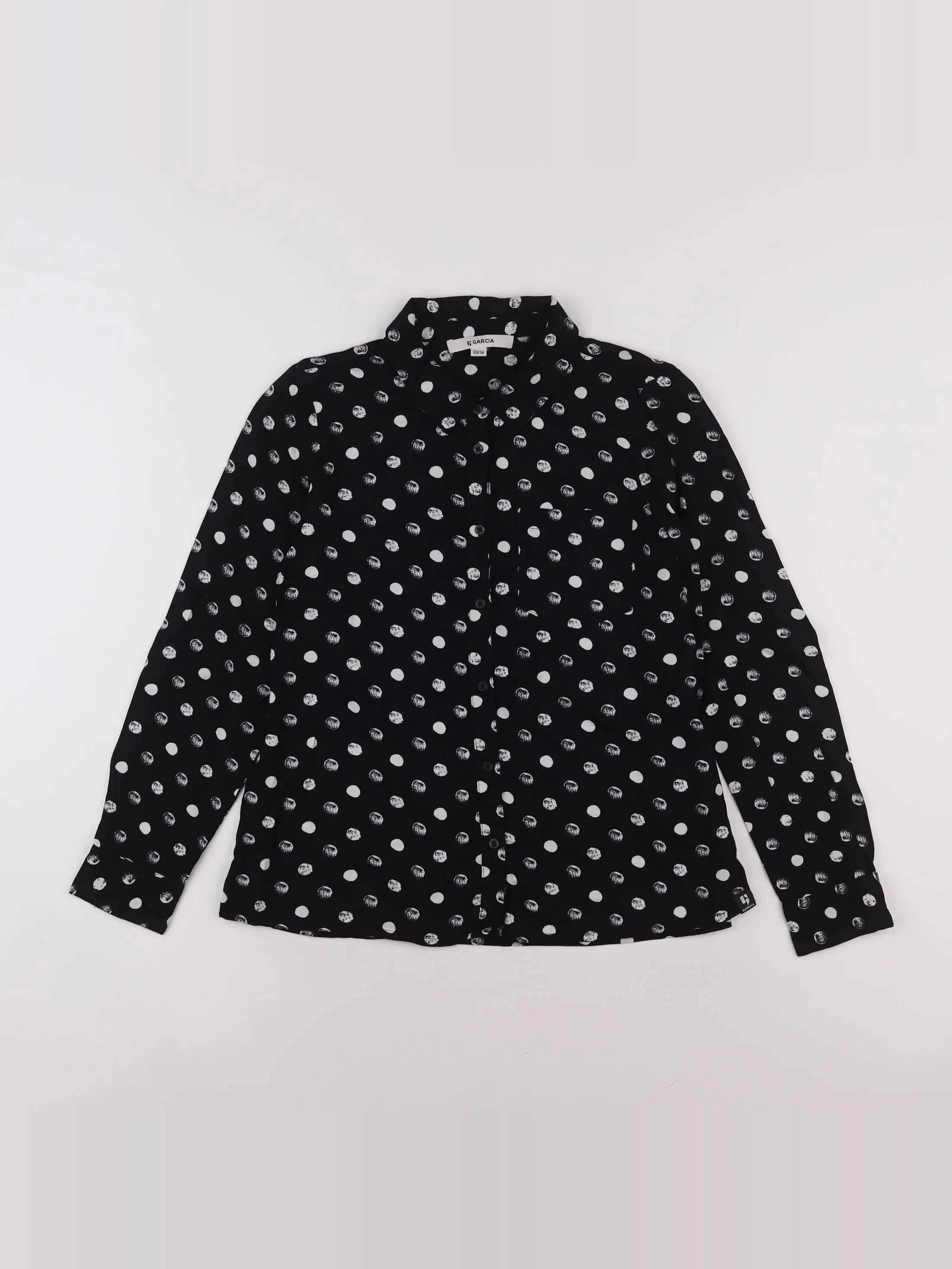 Garcia - chemise noir - 8/9 ans