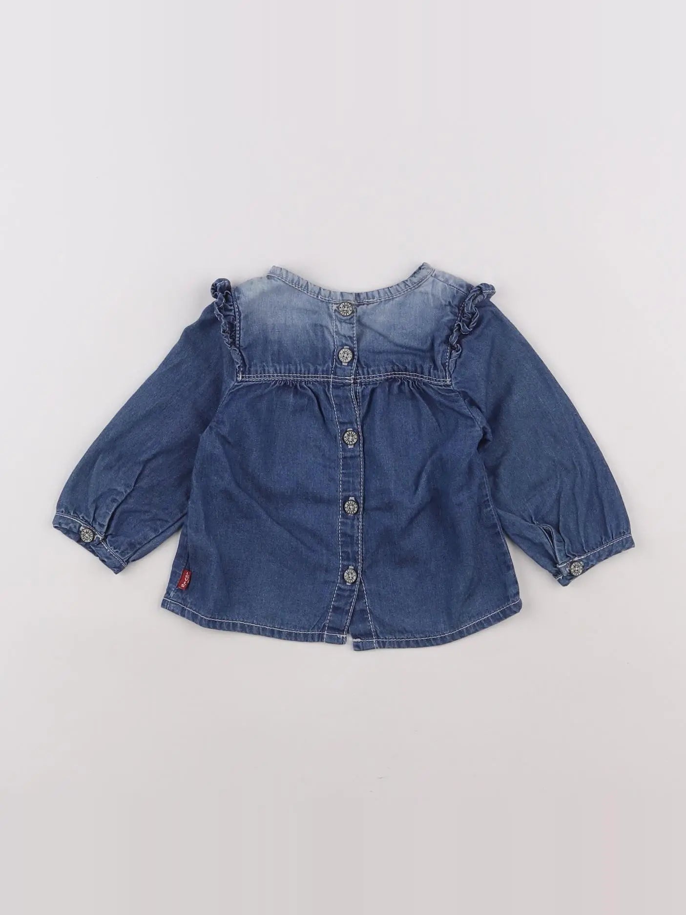 Levi's - blouse bleu - 6 mois