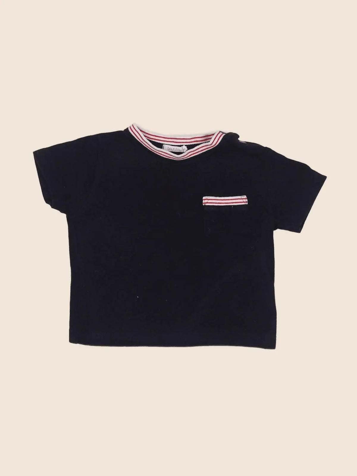Boutchou - tee-shirt bleu - 12 mois