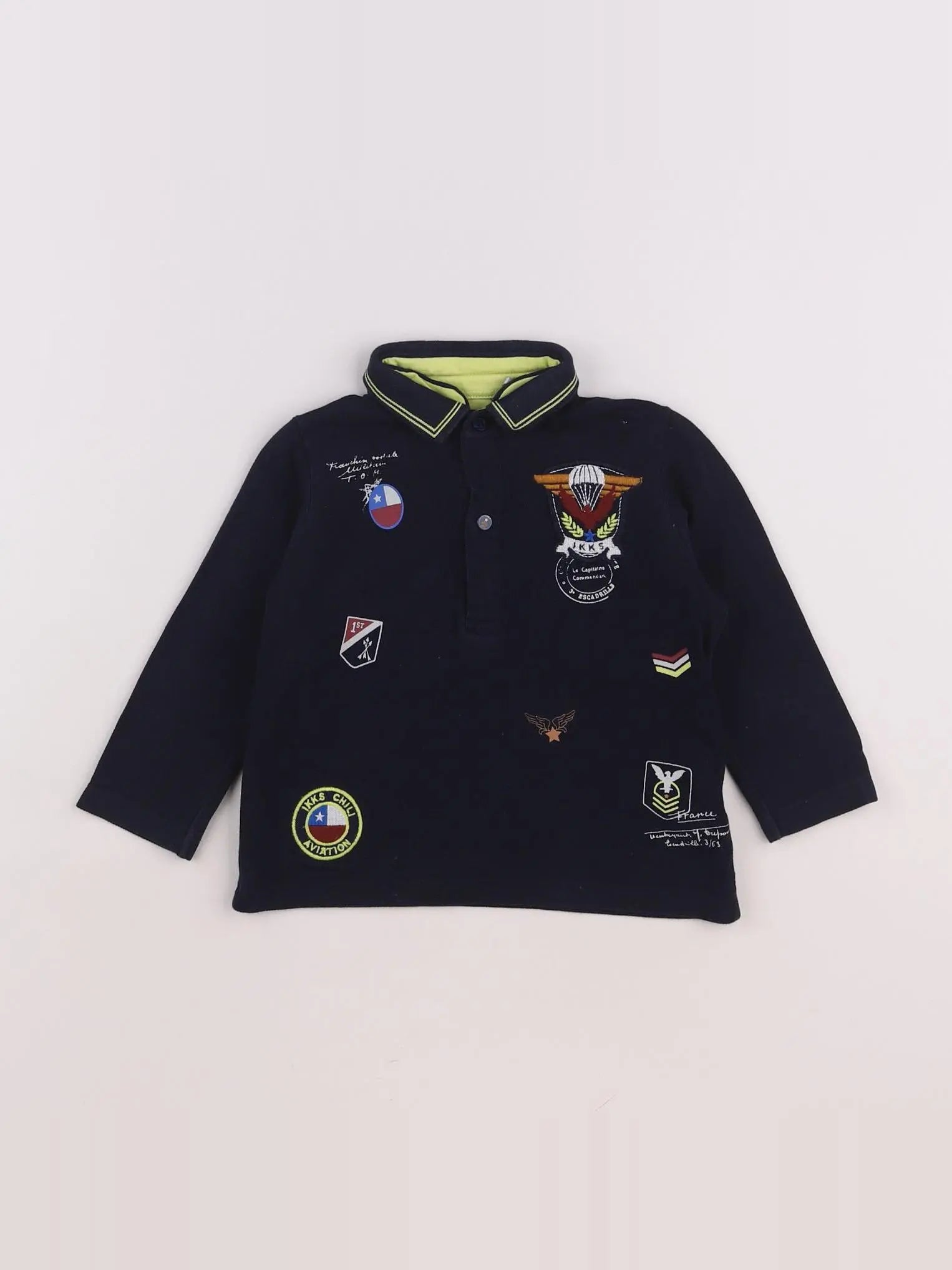 IKKS - polo bleu - 18 mois