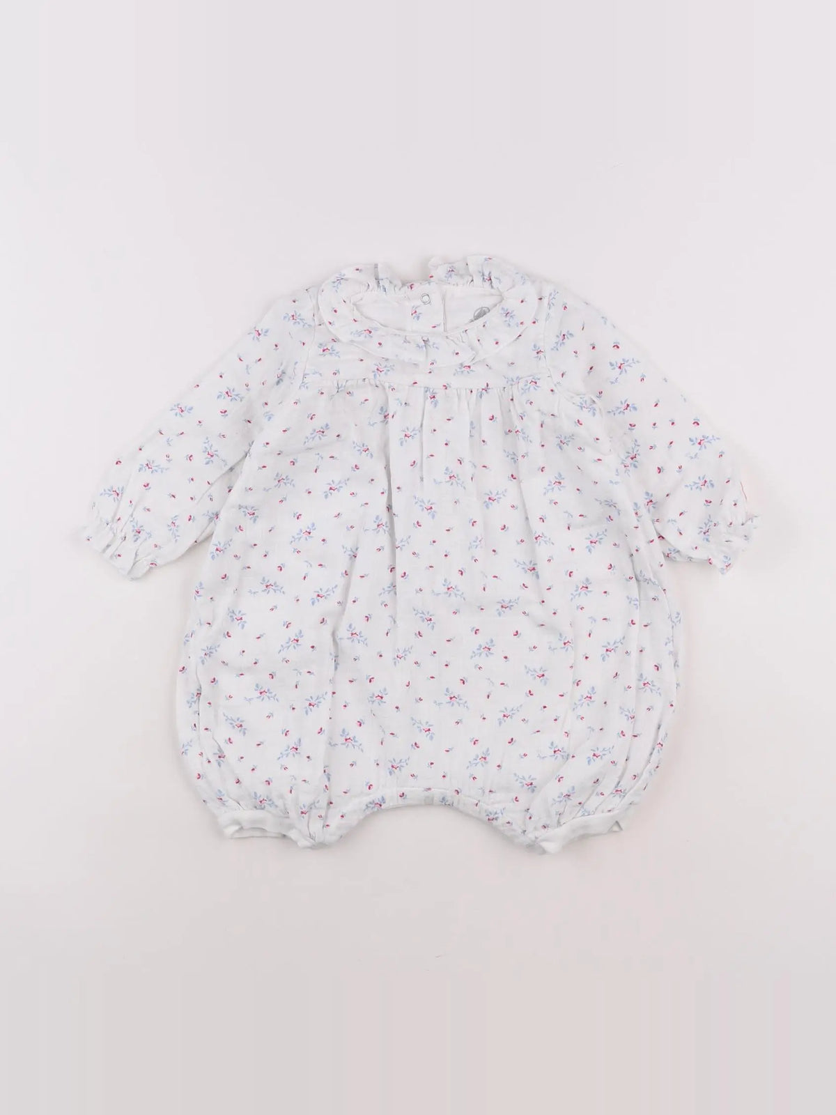 Petit Bateau - combinaison blanc - 12 mois