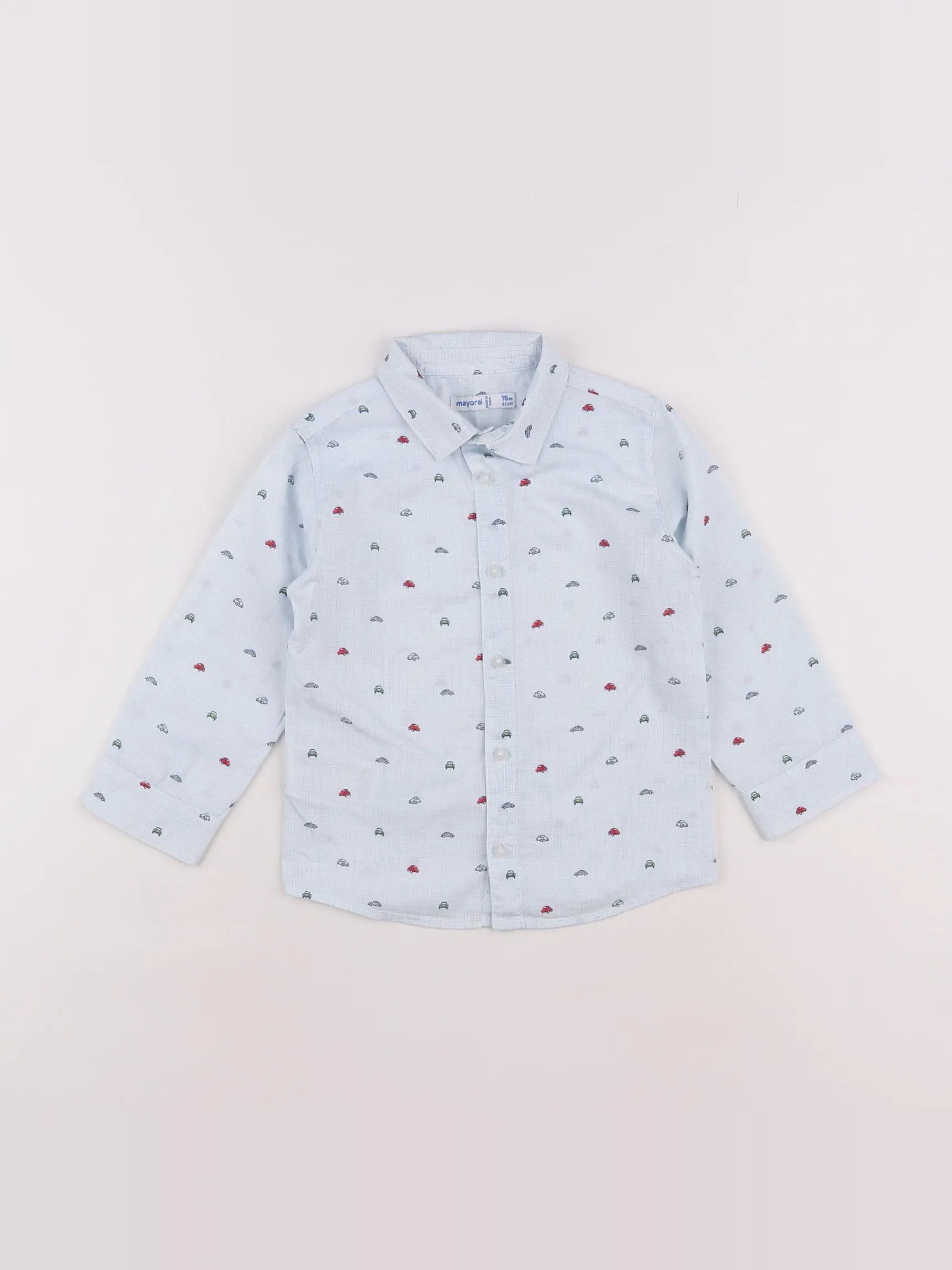 Mayoral - chemise bleu - 18 mois