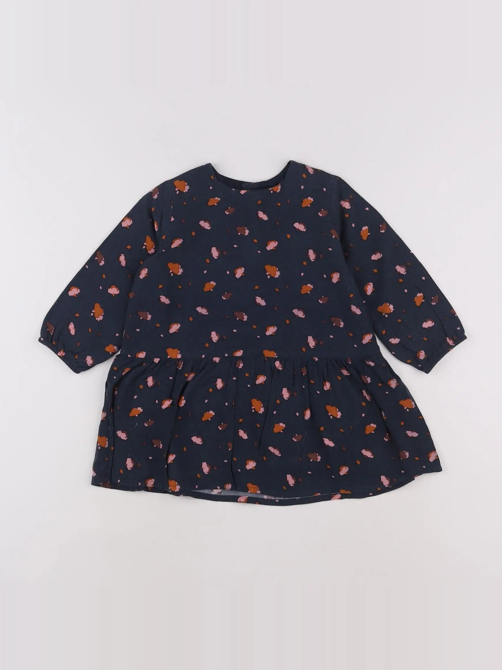 Eden & Victor - robe bleu - 12 mois