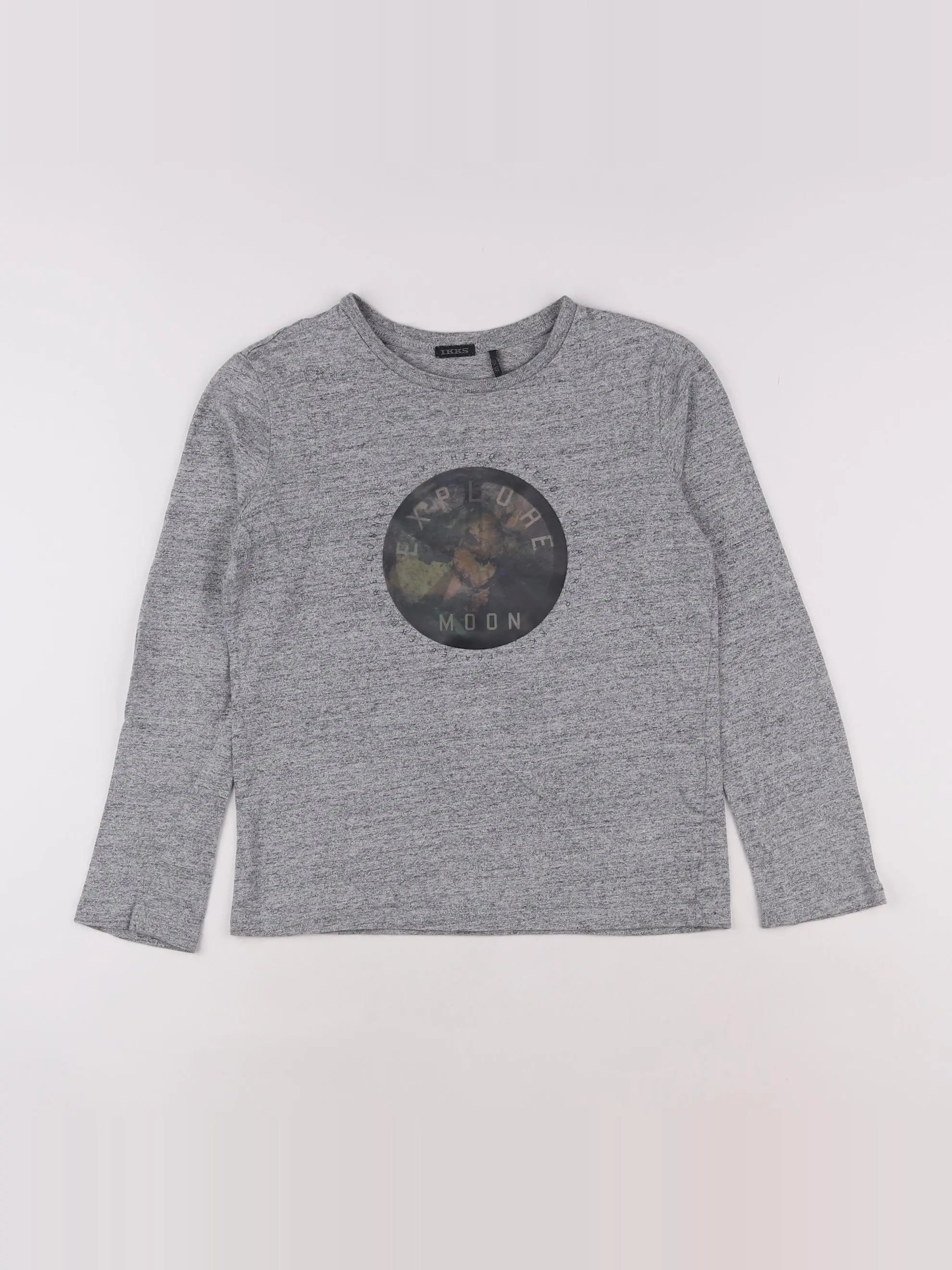 IKKS - tee-shirt gris - 10 ans