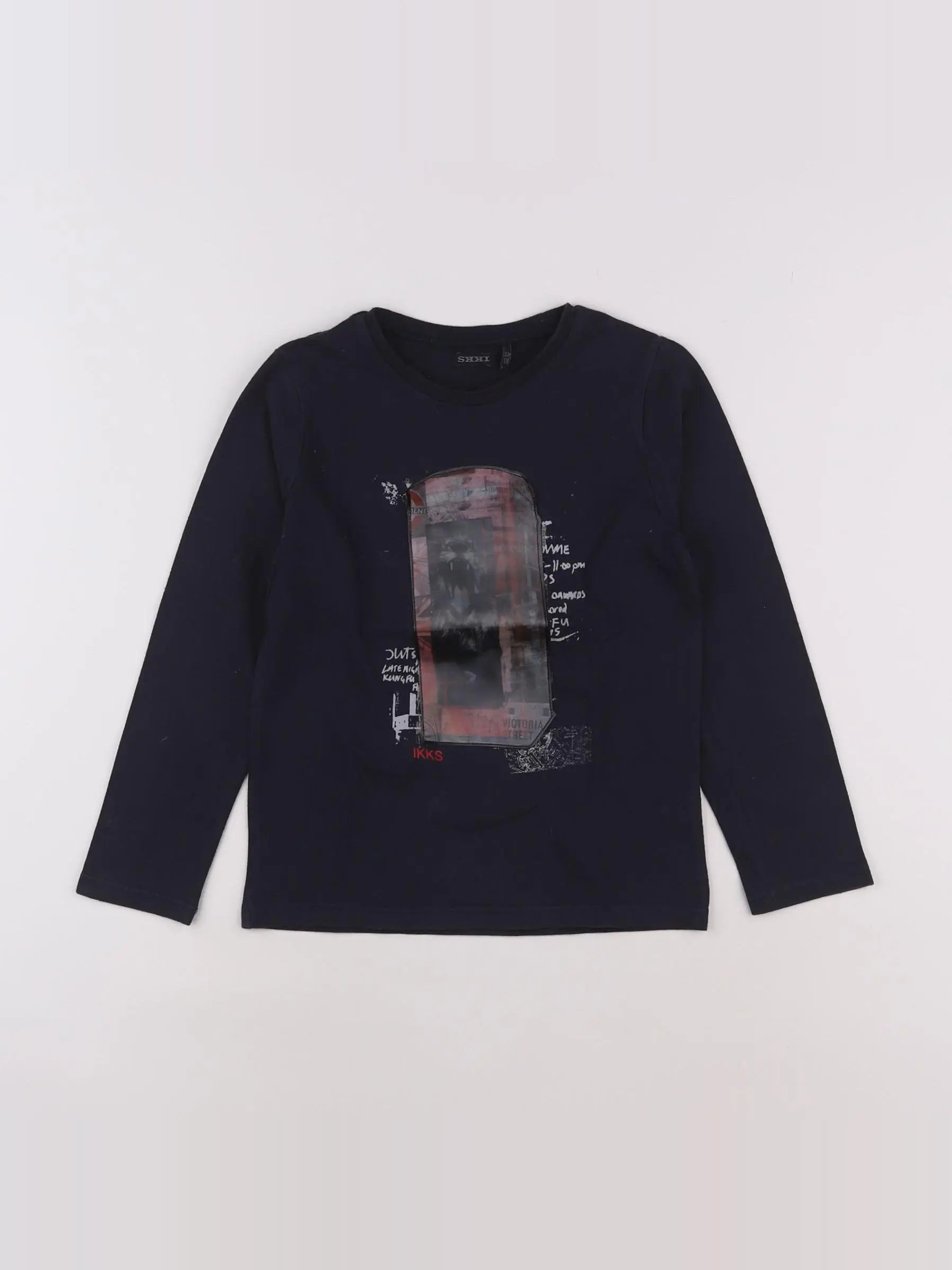 IKKS - tee-shirt bleu - 5 ans