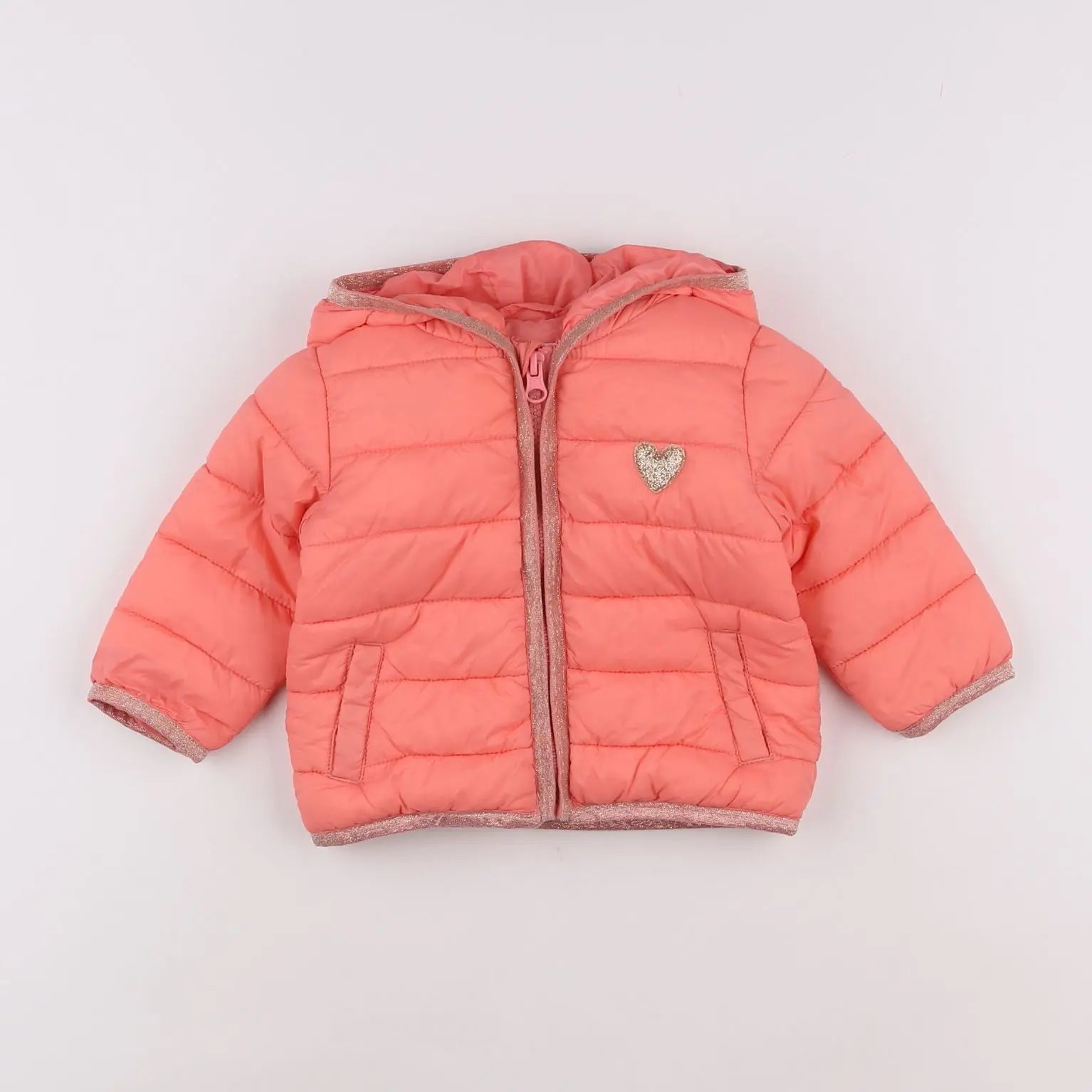 Vertbaudet - doudoune rose - 6 mois