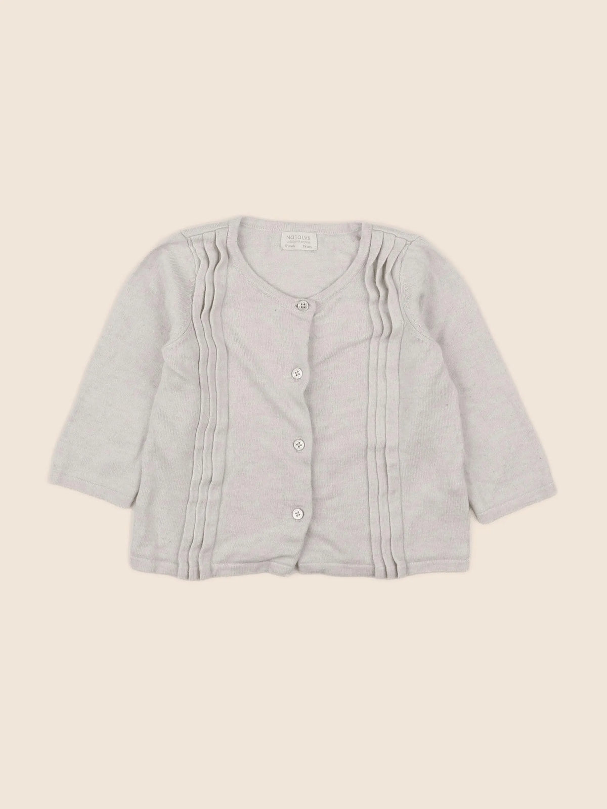 Natalys - gilet beige - 12 mois