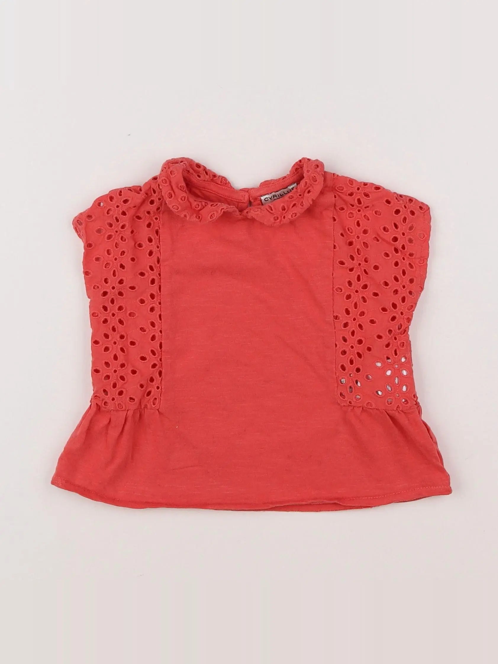 Cyrillus - tee-shirt orange - 9 mois