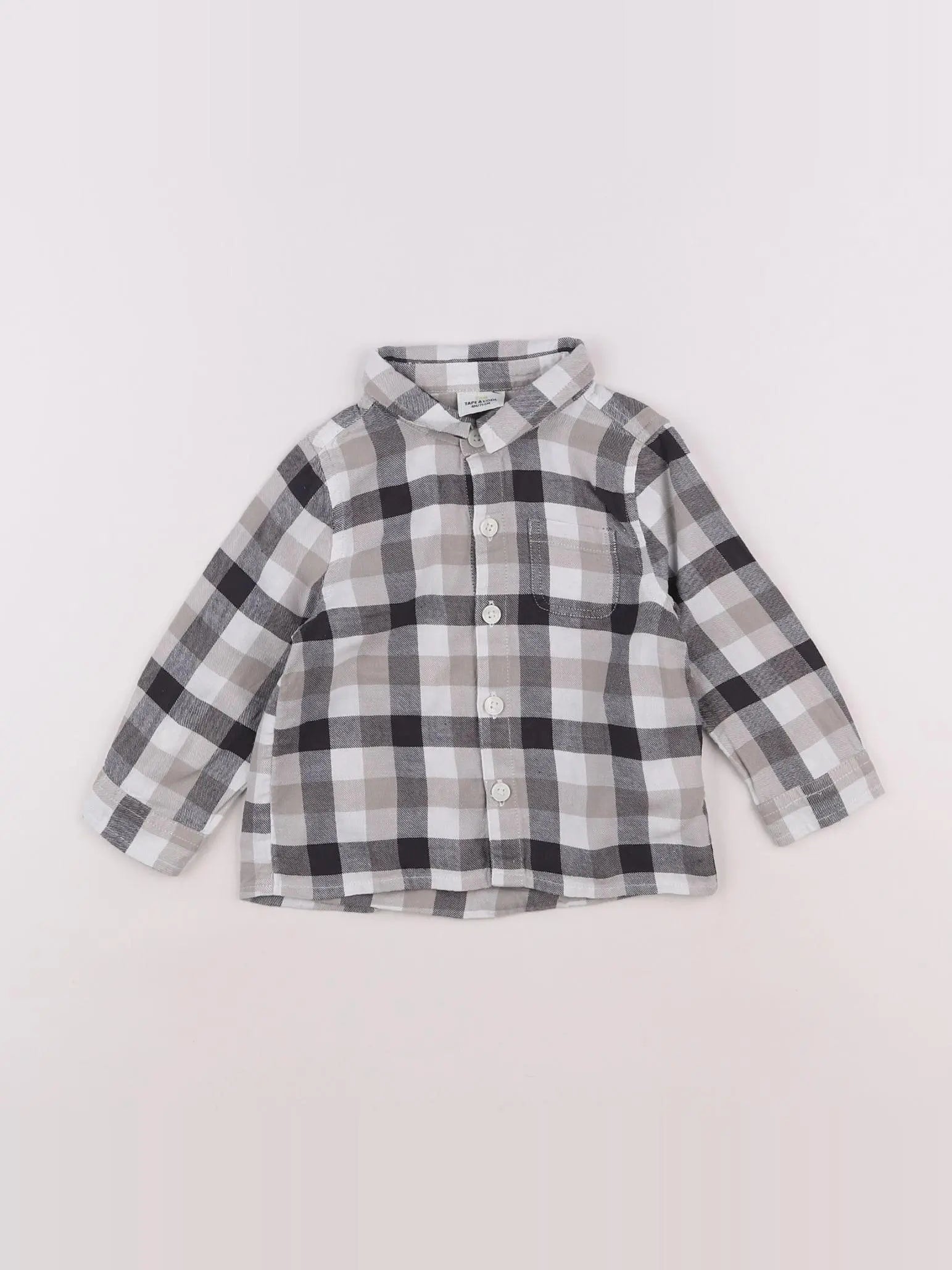 Tape à l'oeil - chemise gris - 9 mois