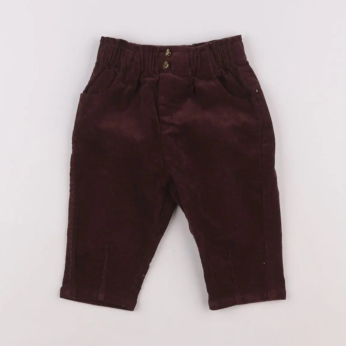 Vertbaudet - pantalon rouge - 6 mois