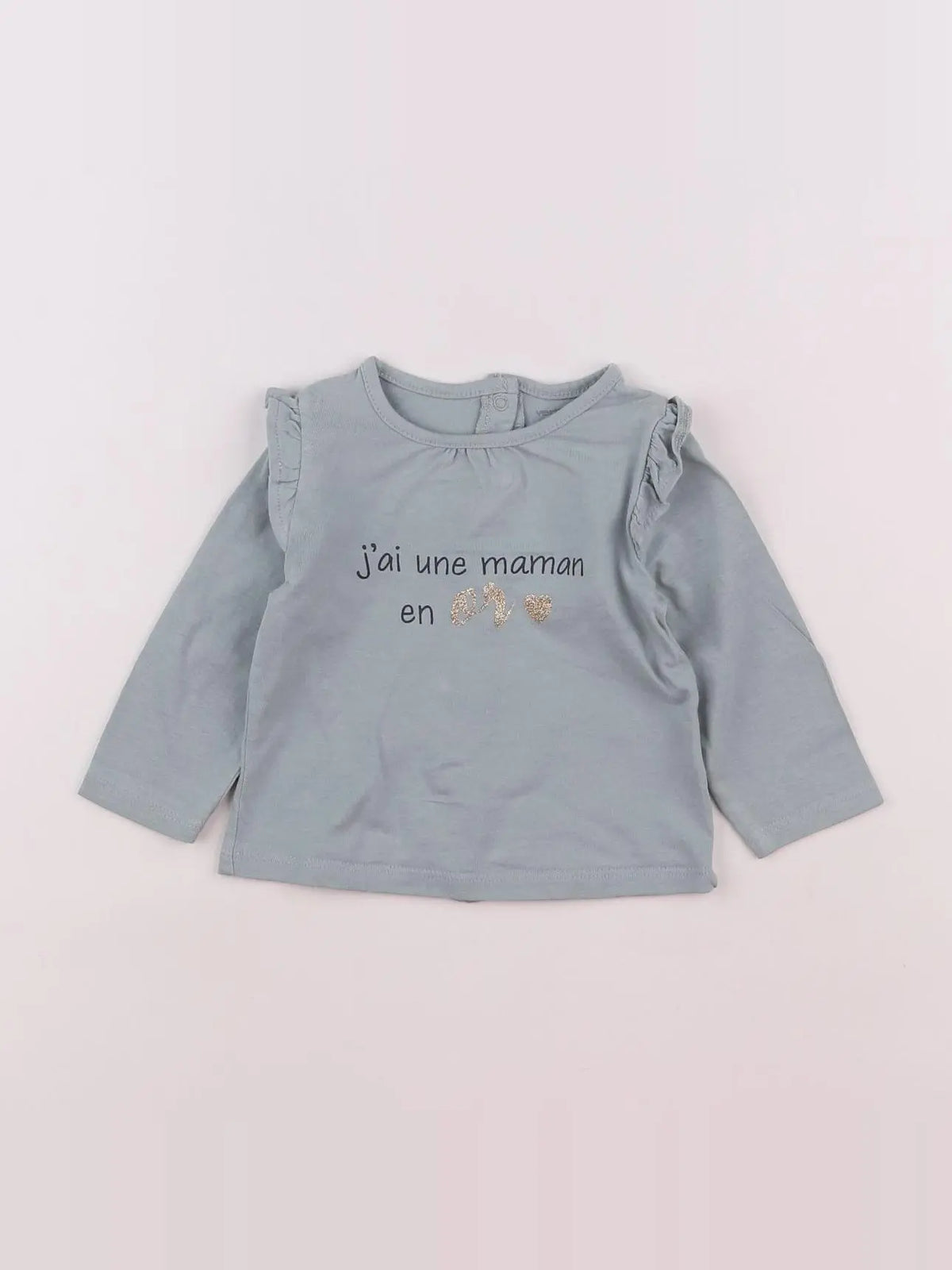 Vertbaudet - tee-shirt vert - 6 mois