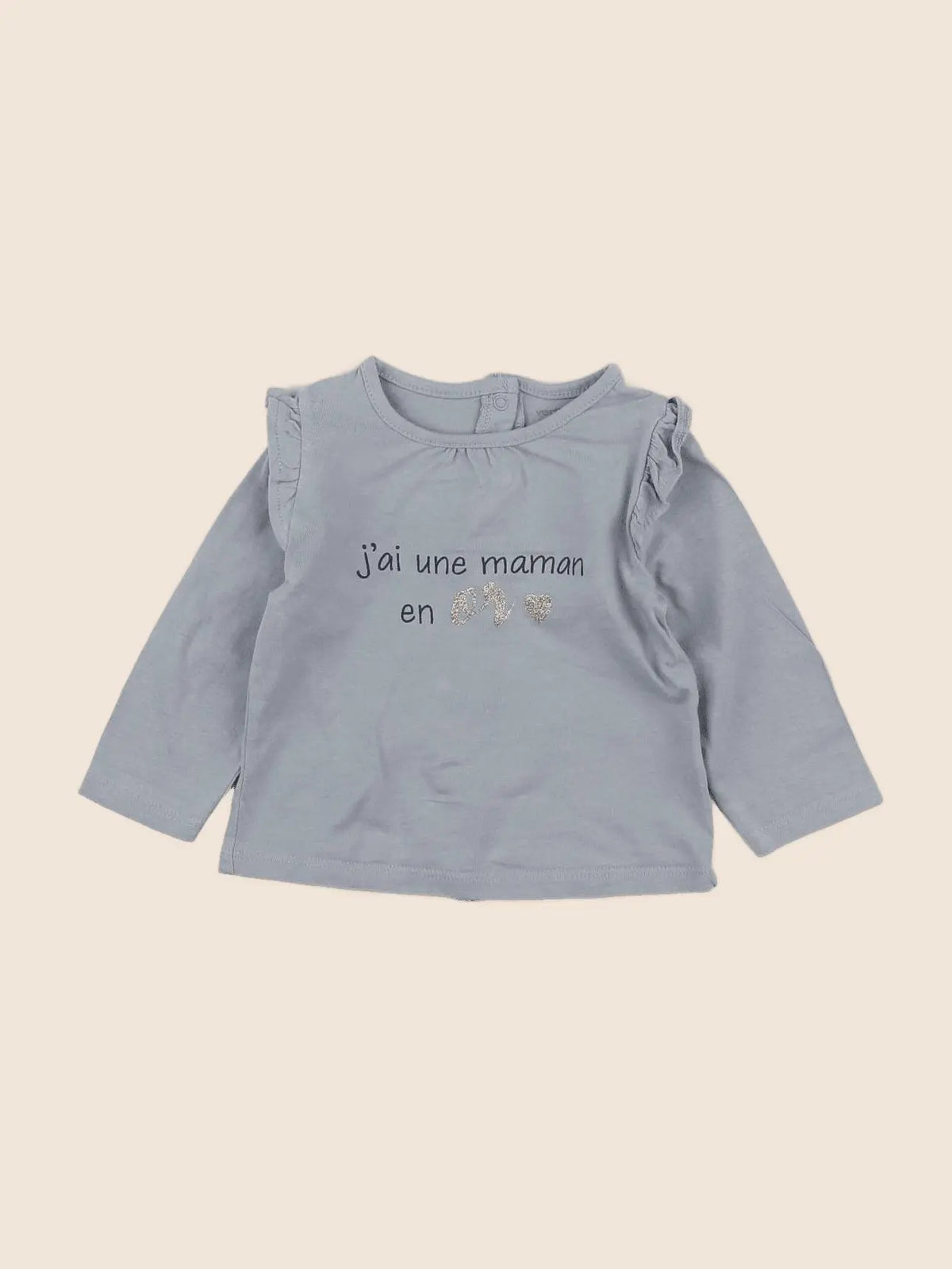 Vertbaudet - tee-shirt vert - 6 mois