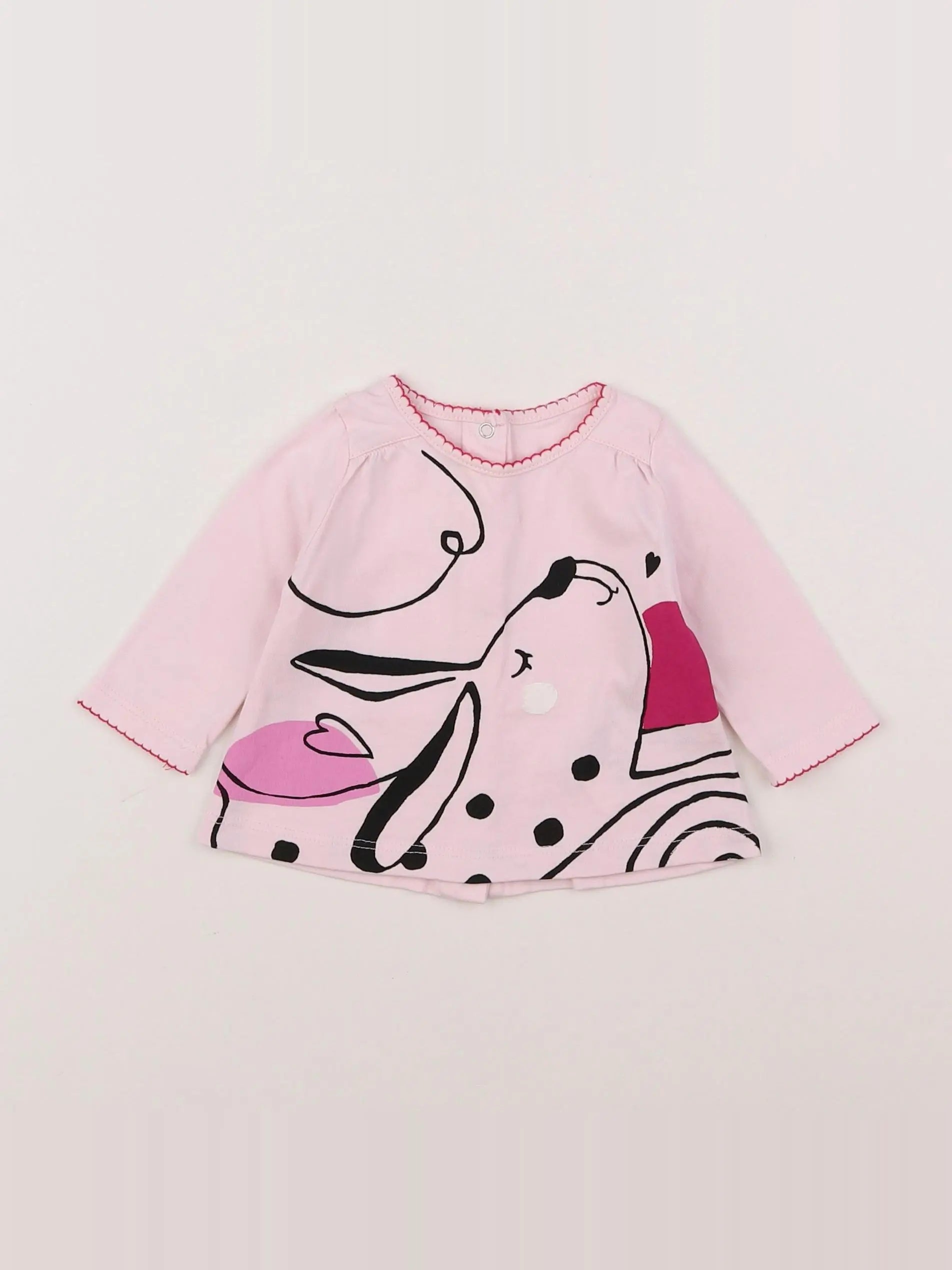Catimini - tee-shirt rose - 3 mois