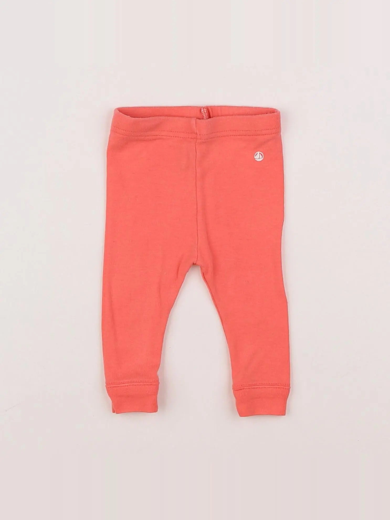 Petit Bateau - legging orange - 3 mois