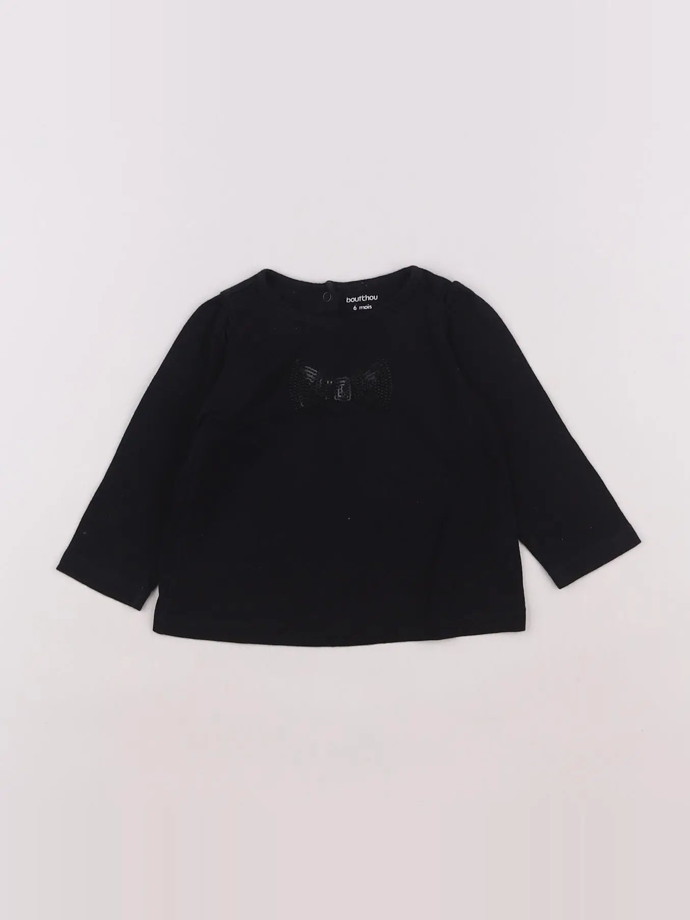 Boutchou - tee-shirt noir - 6 mois