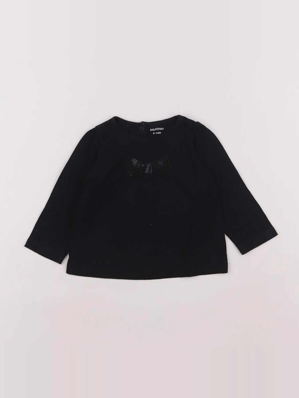 Boutchou - tee-shirt noir - 6 mois