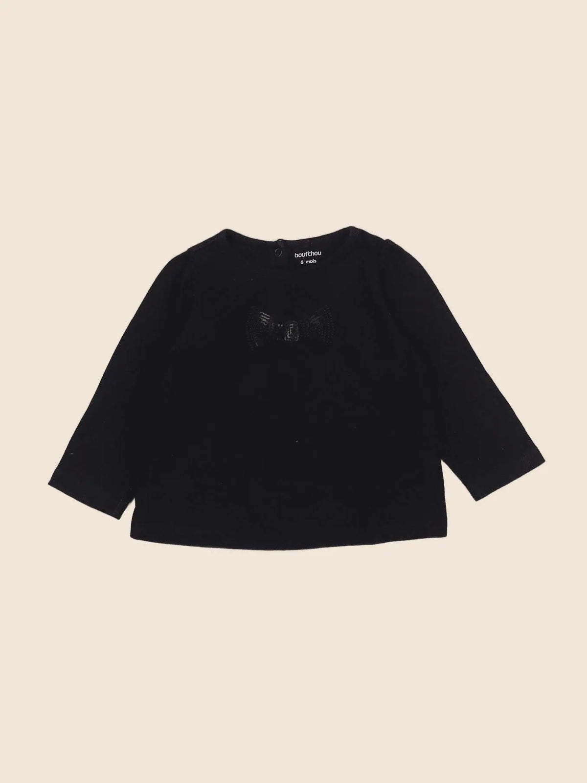 Boutchou - tee-shirt noir - 6 mois