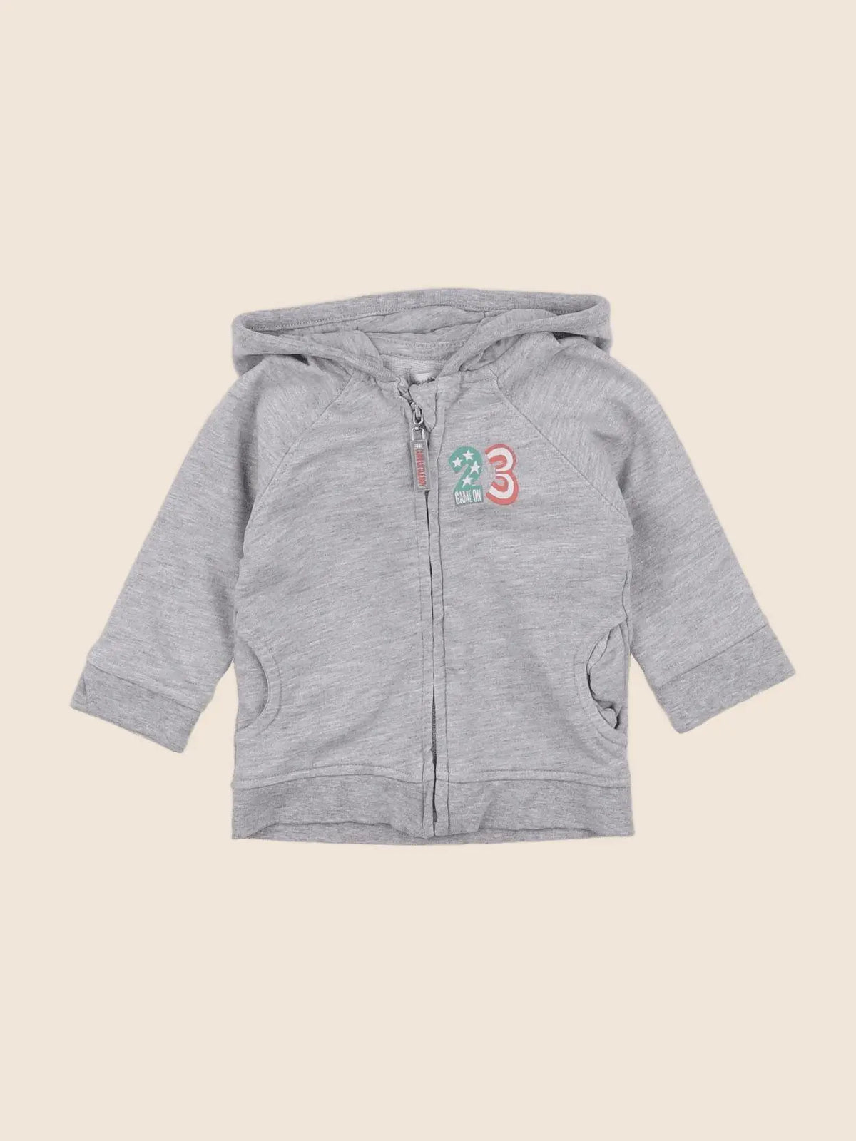 Vertbaudet - sweat gris - 6 mois