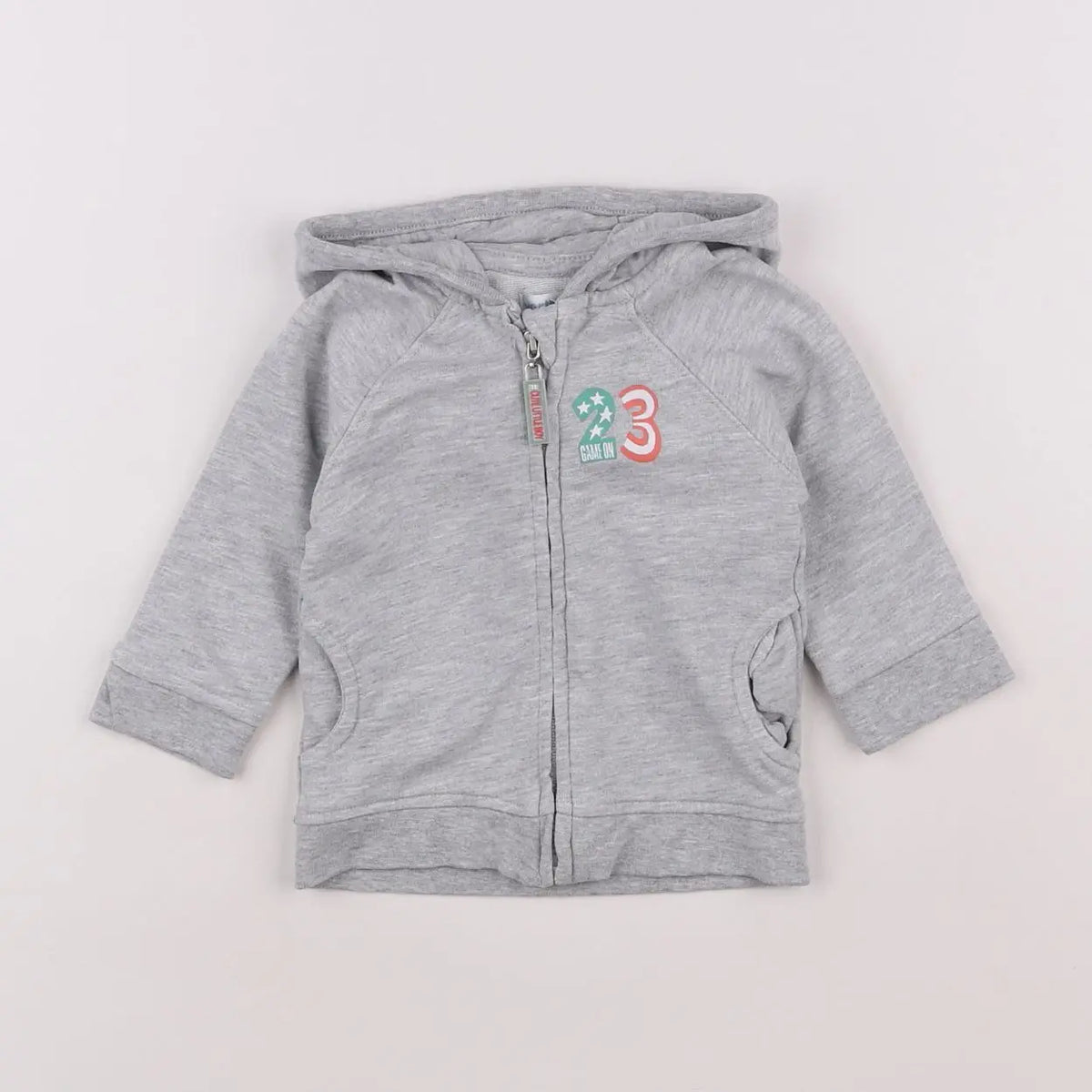 Vertbaudet - sweat gris - 6 mois