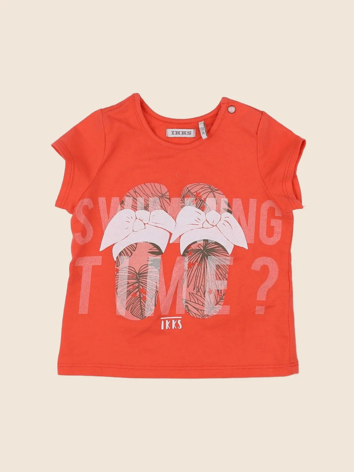 IKKS - tee-shirt orange - 12 mois