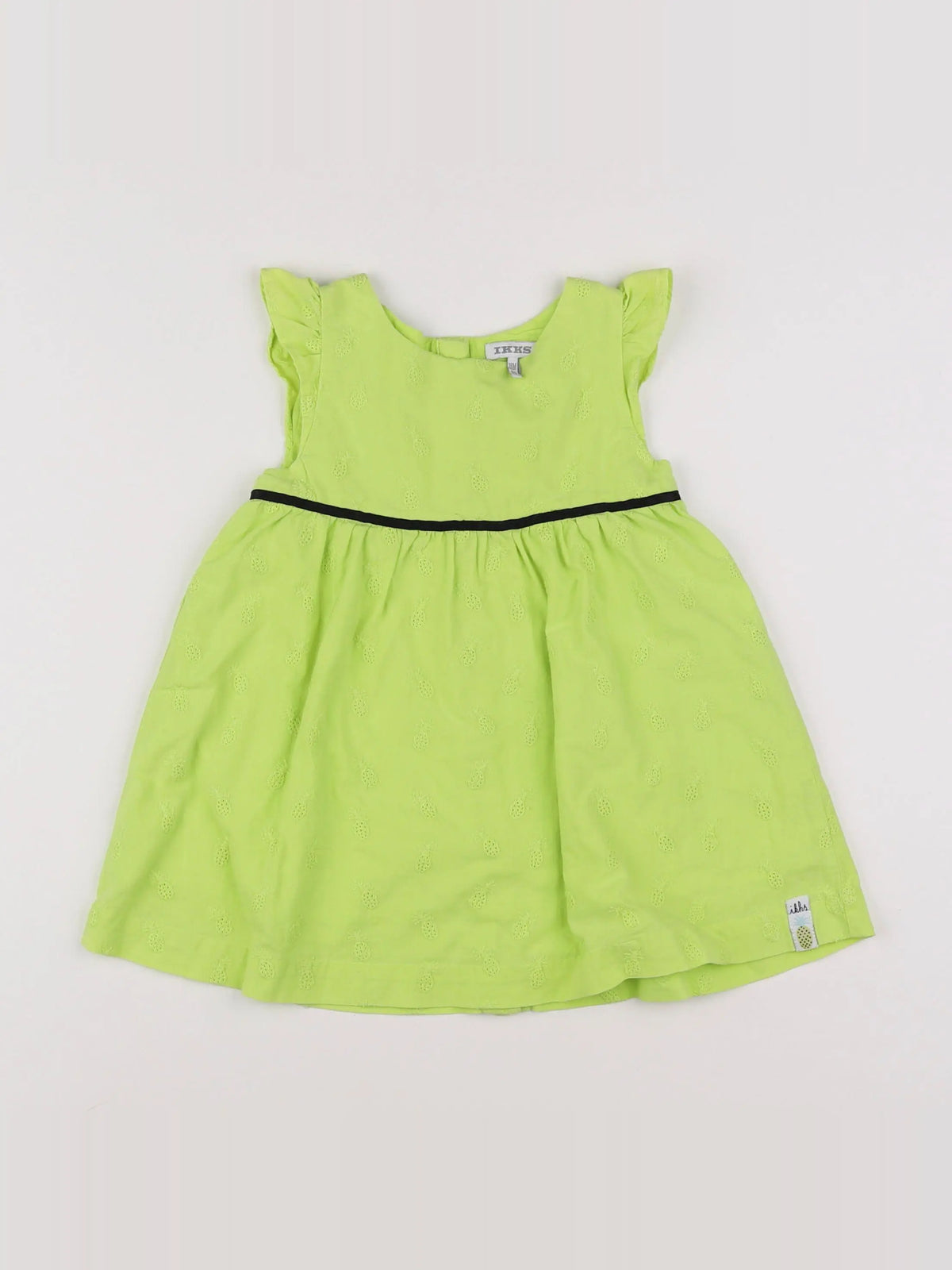 IKKS - robe vert fluo - 18 mois