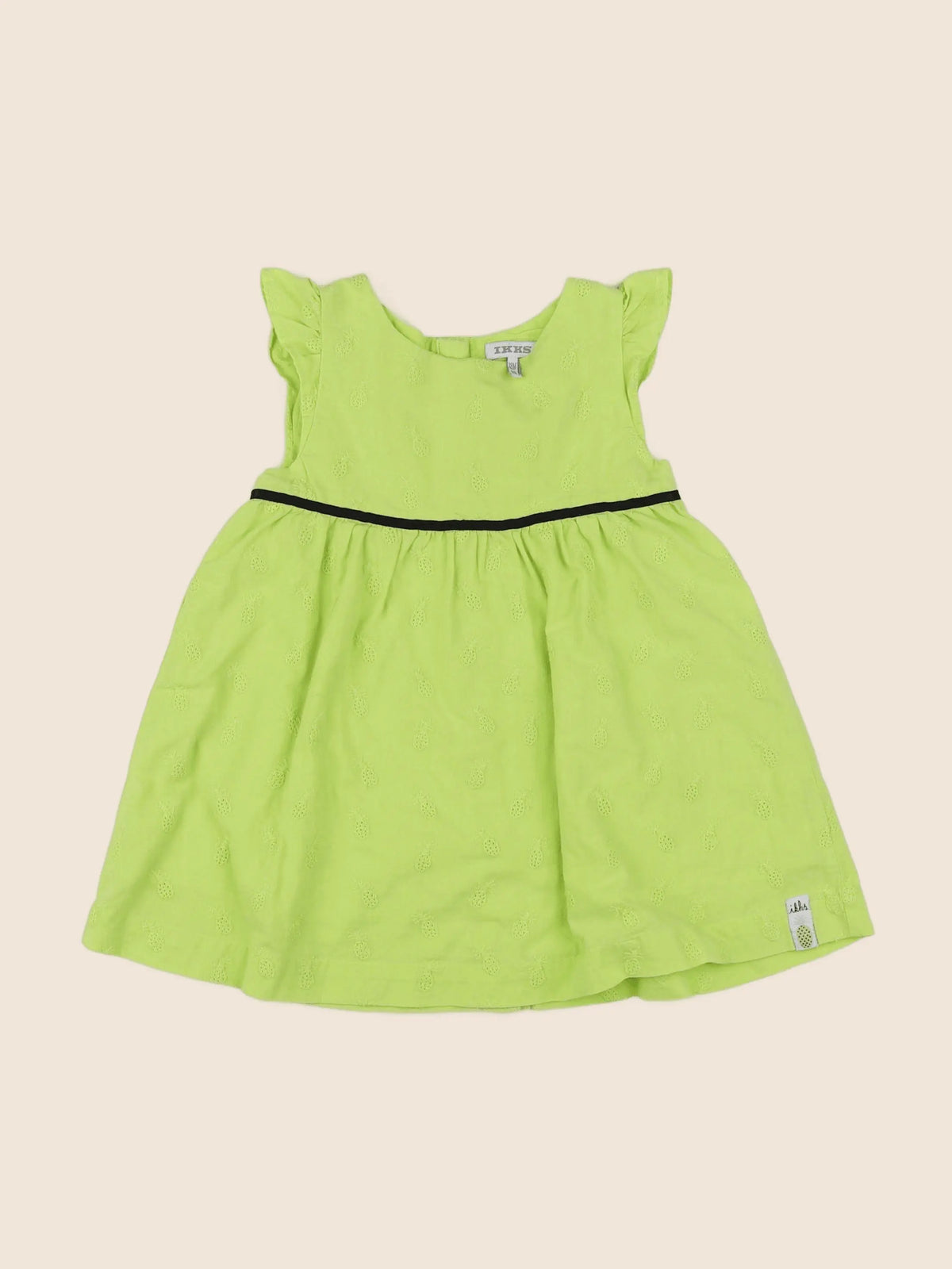 IKKS - robe vert fluo - 18 mois