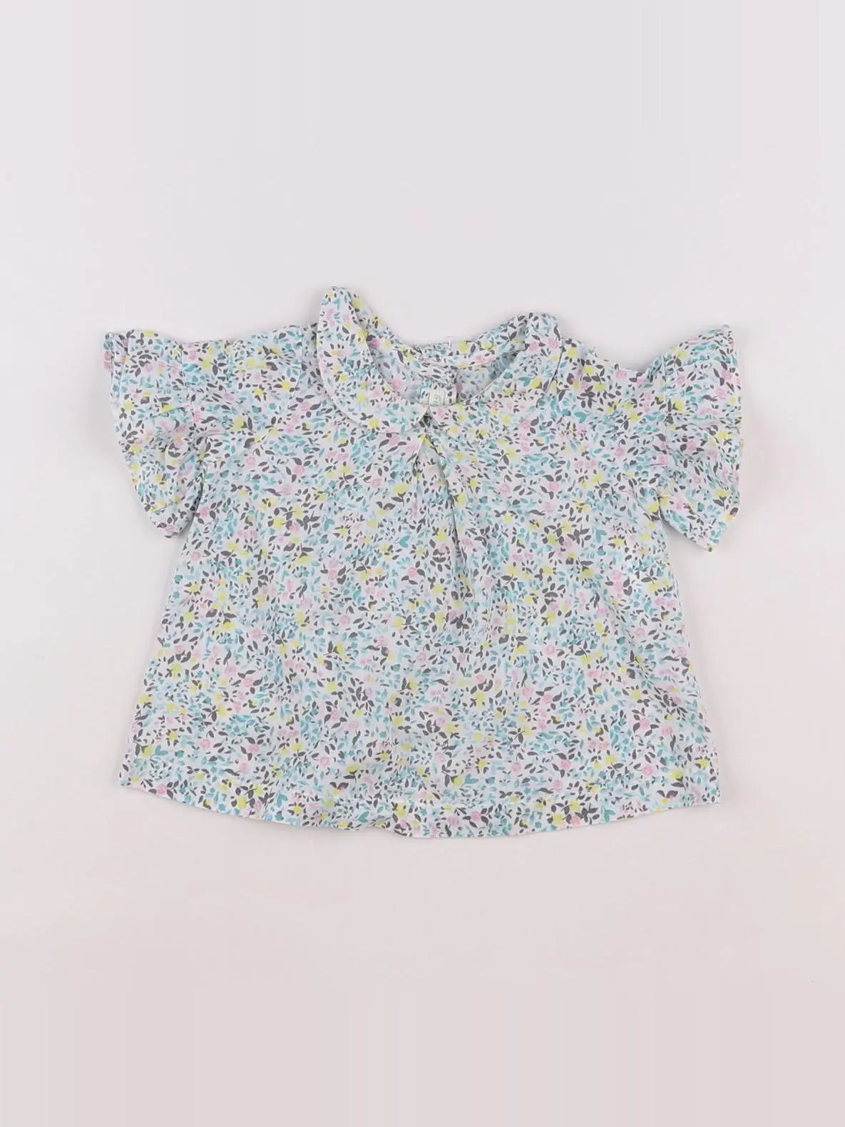 Benetton - blouse bleu - 1 mois