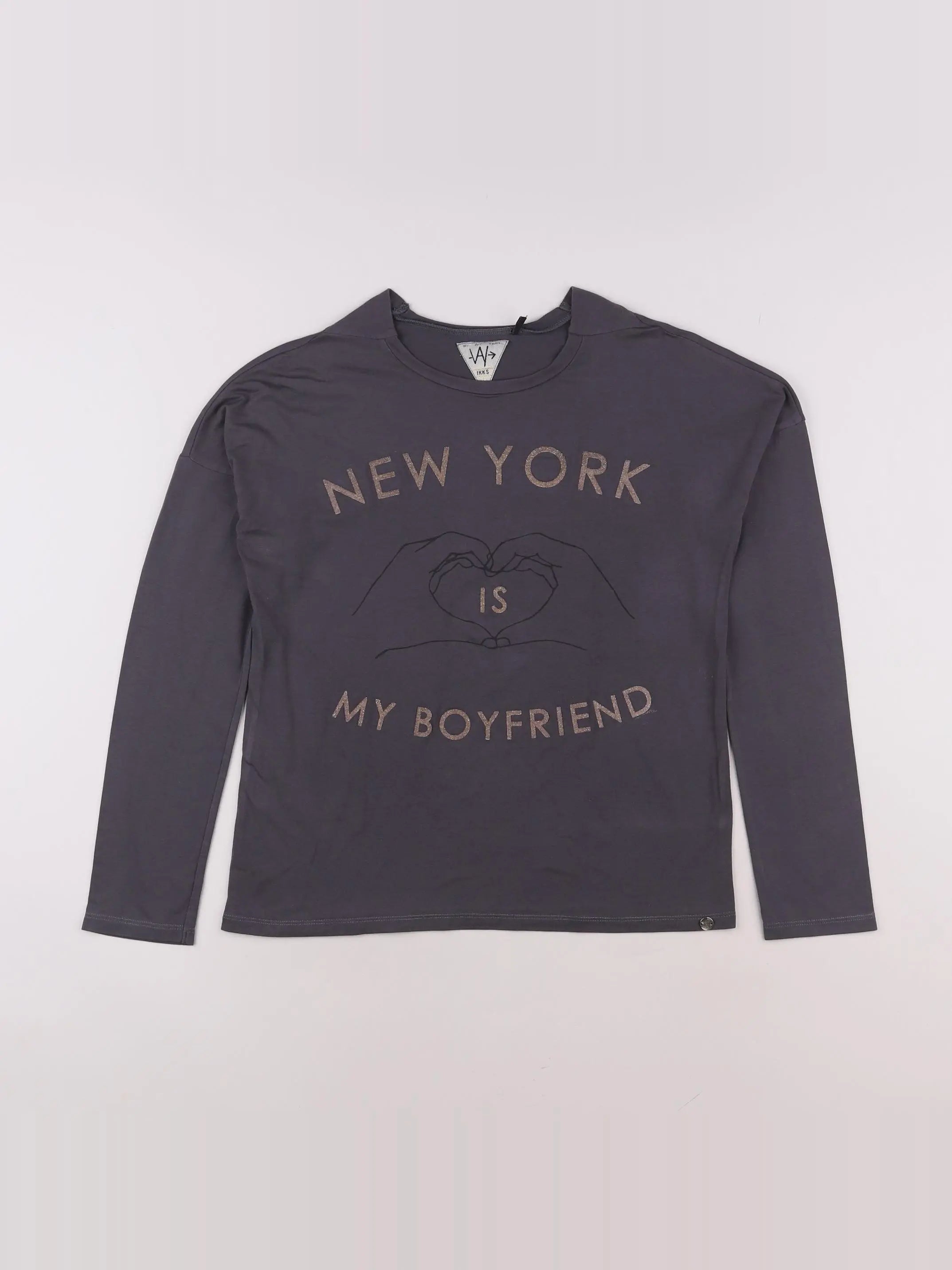 IKKS - tee-shirt gris - 12 ans