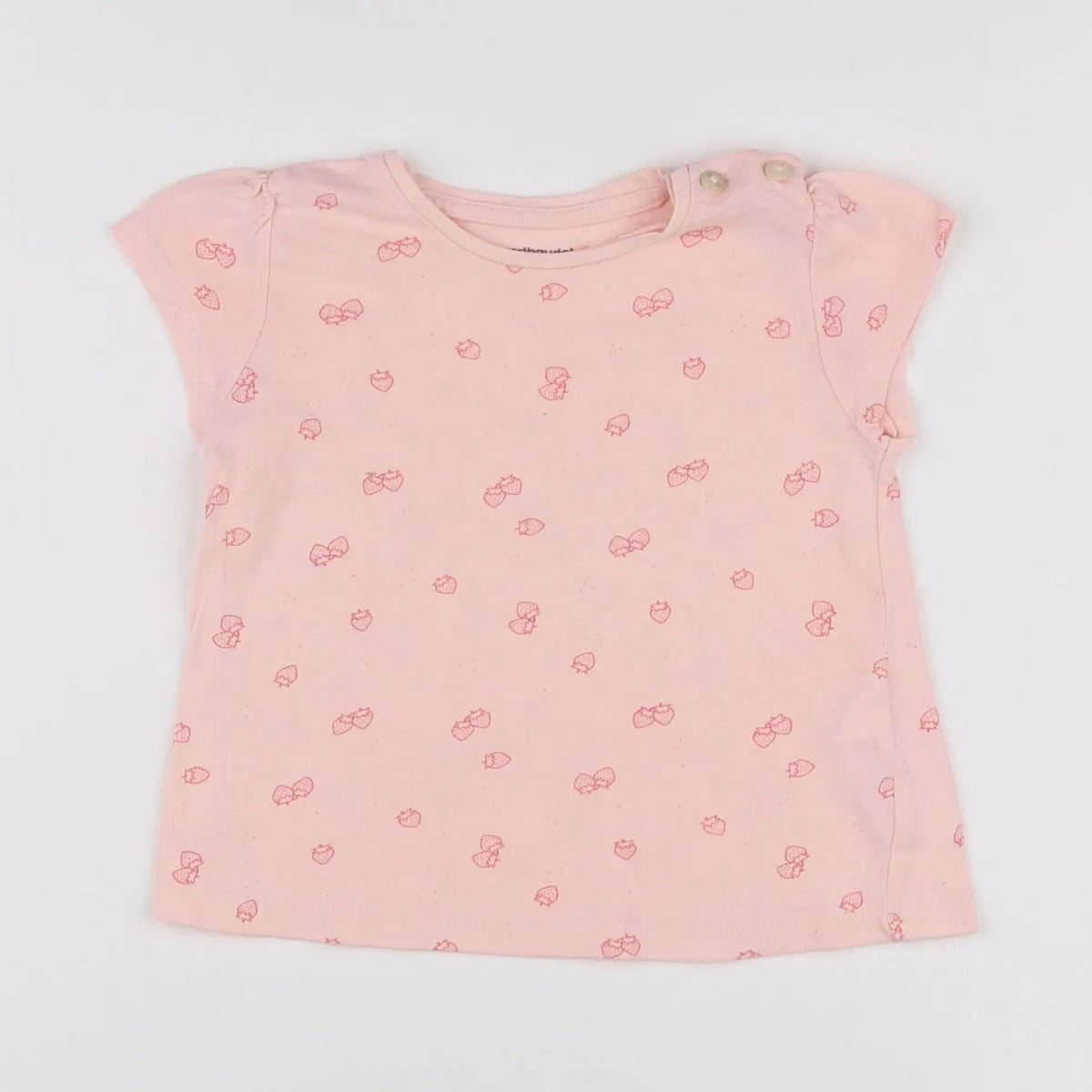 Vertbaudet - tee-shirt rose - 18 mois