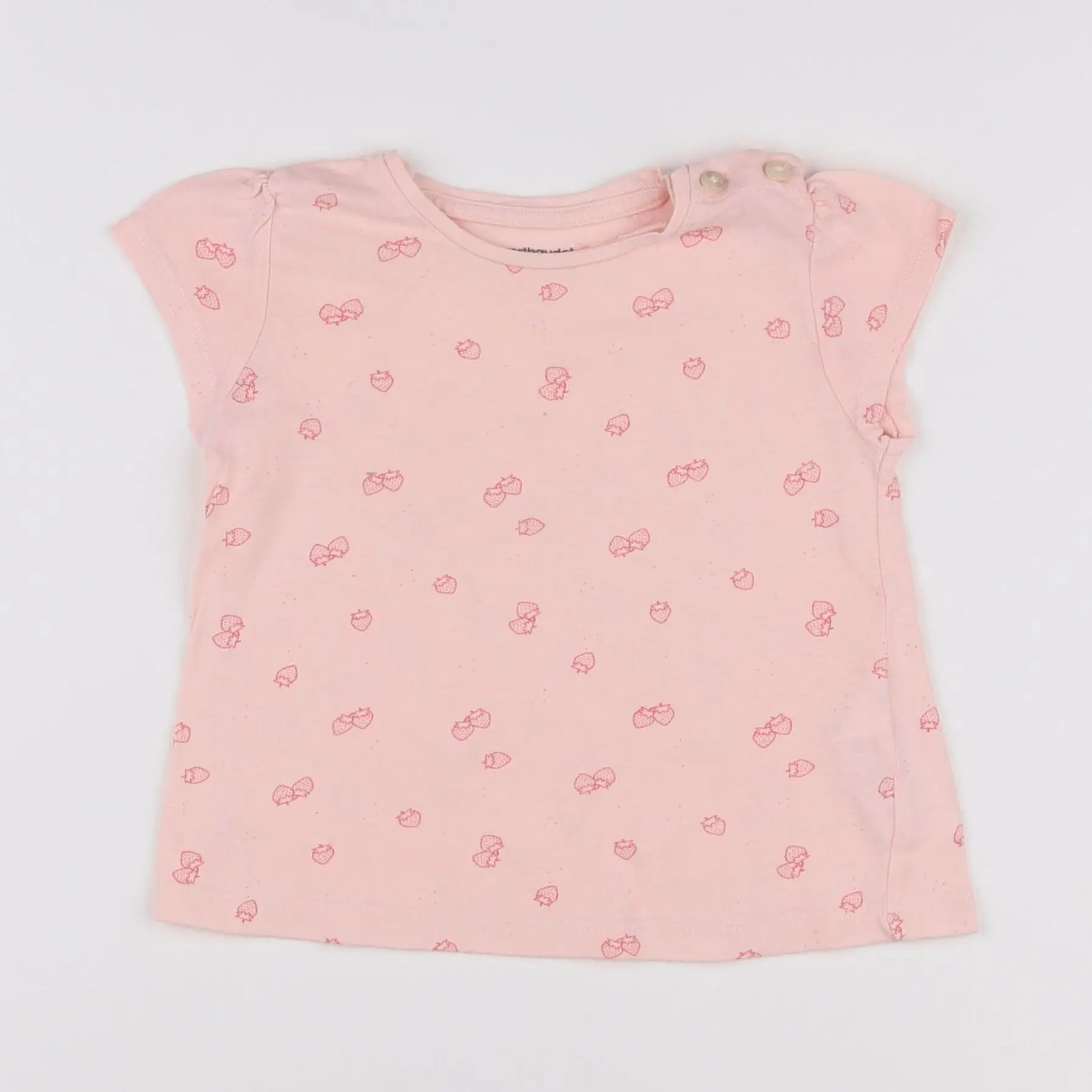 Vertbaudet - tee-shirt rose - 18 mois