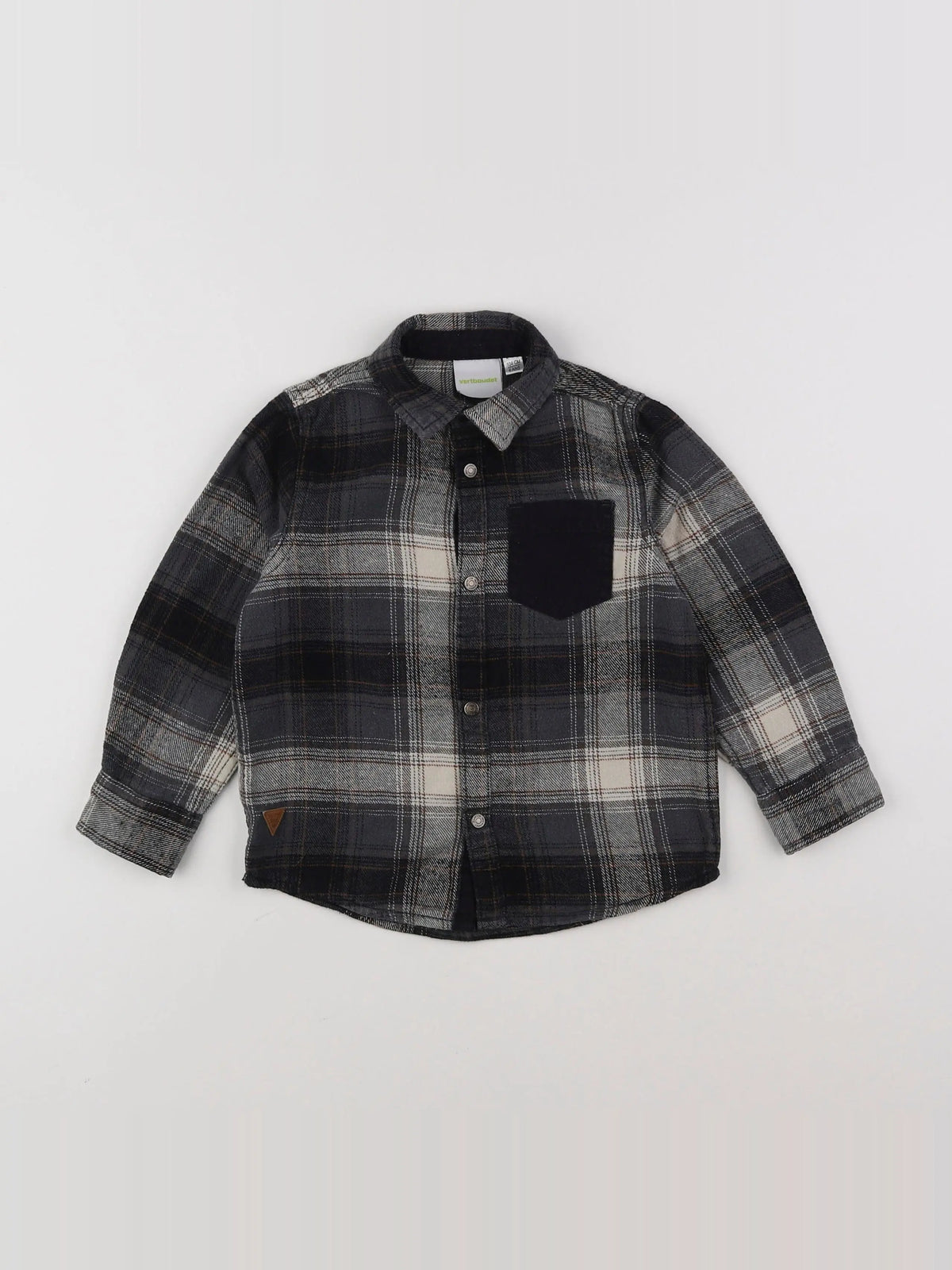 Vertbaudet - chemise noir - 4 ans