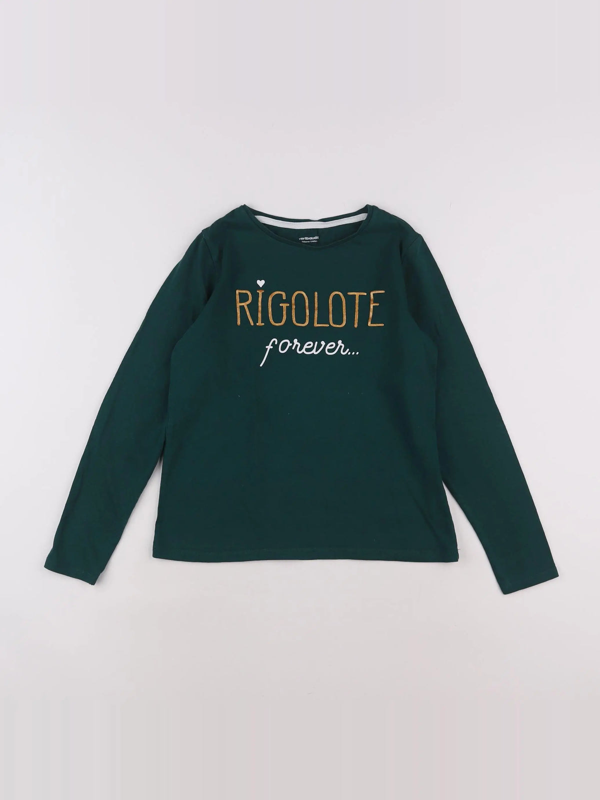 Vertbaudet - tee-shirt vert - 10 ans