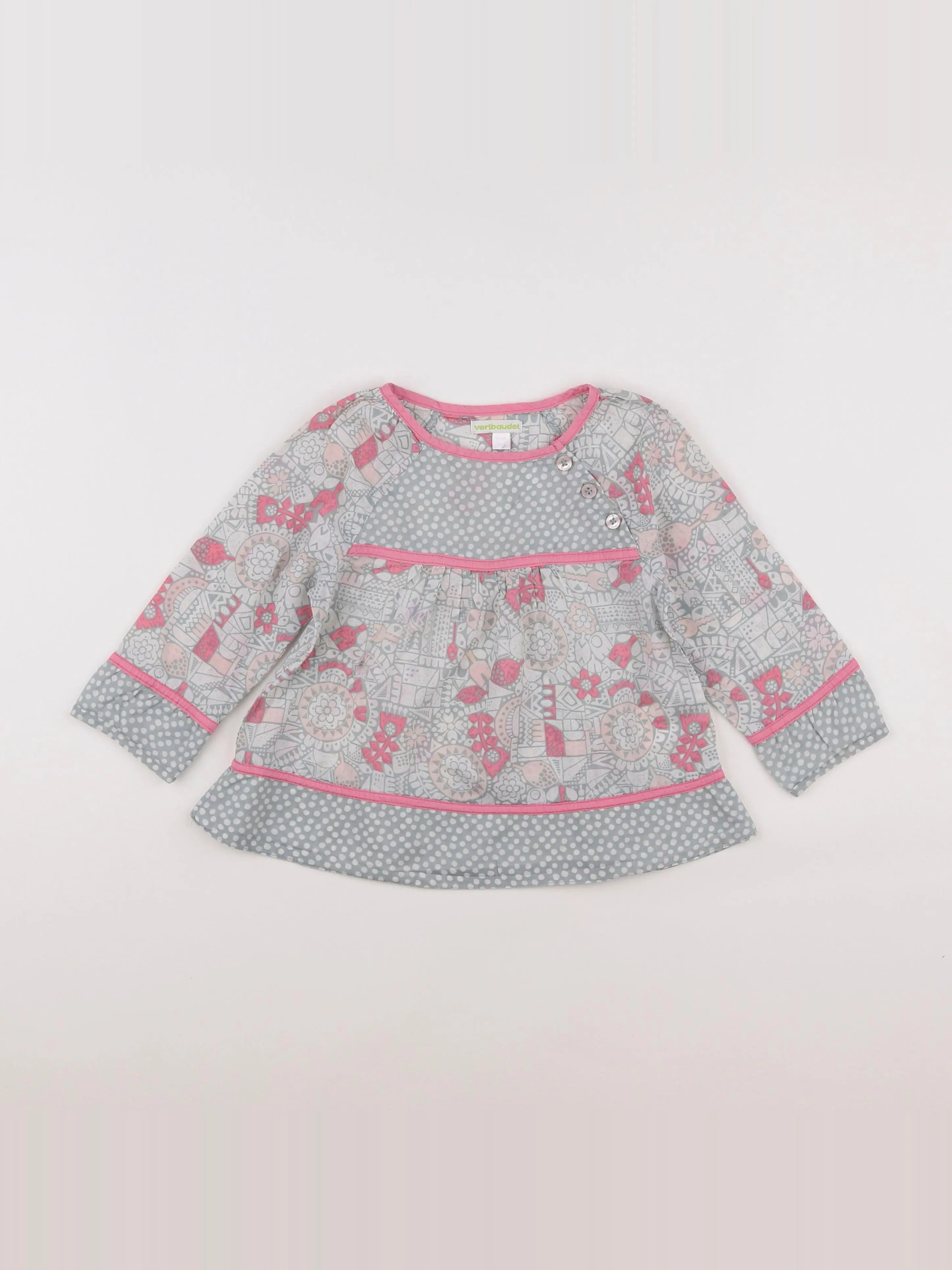 Vertbaudet - blouse multicolore - 3 ans