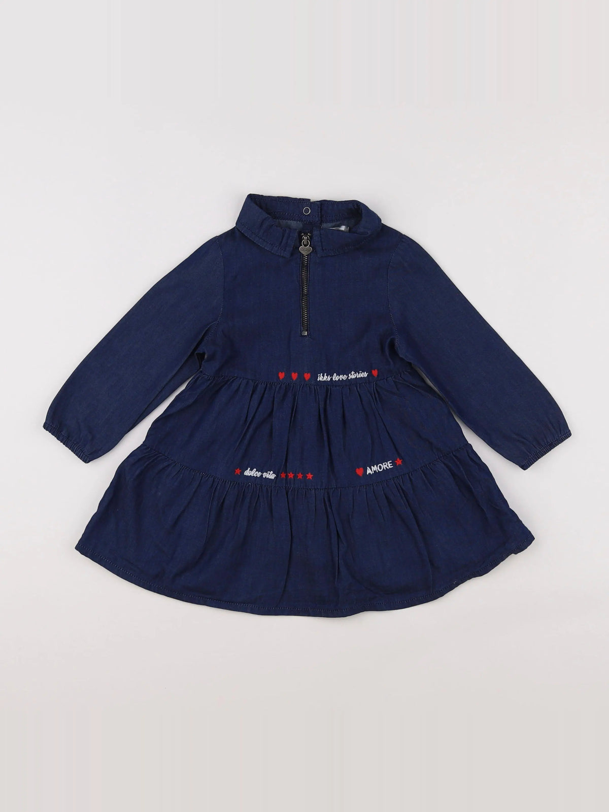 IKKS - robe bleu - 18 mois