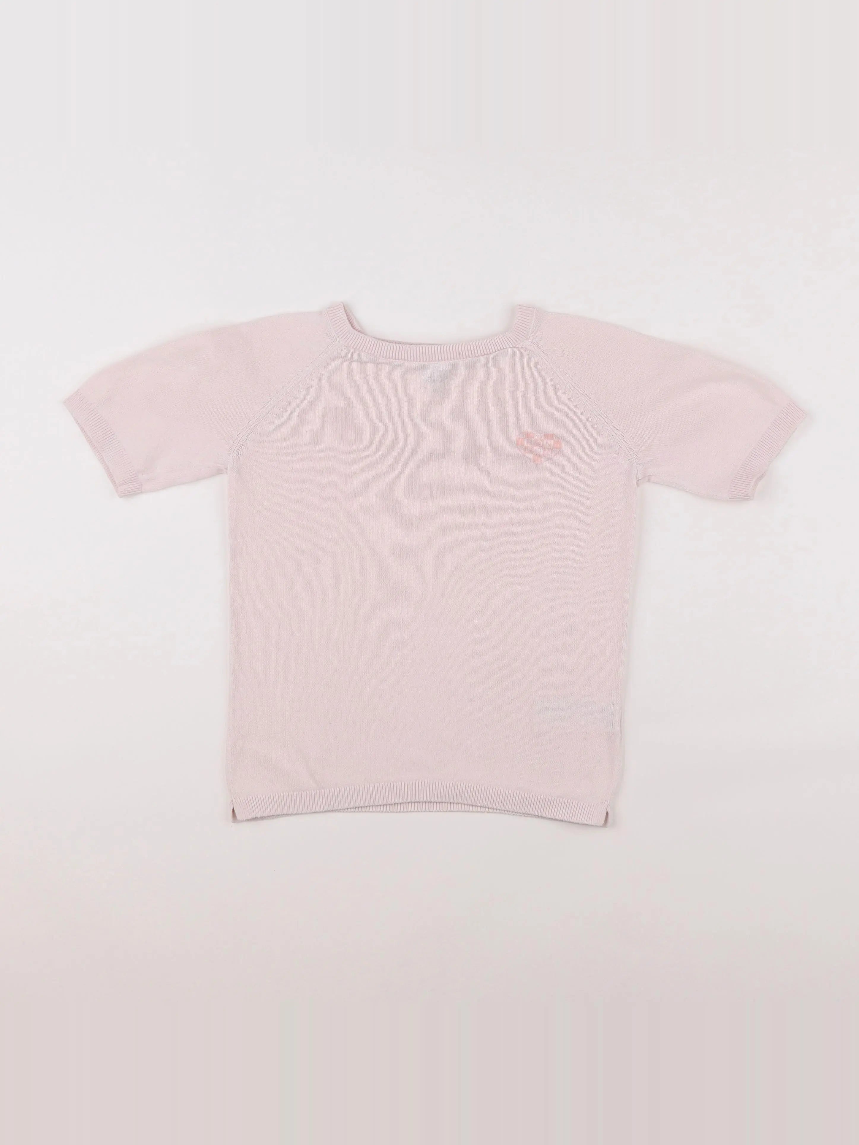 Bonton - pull rose - 10 ans