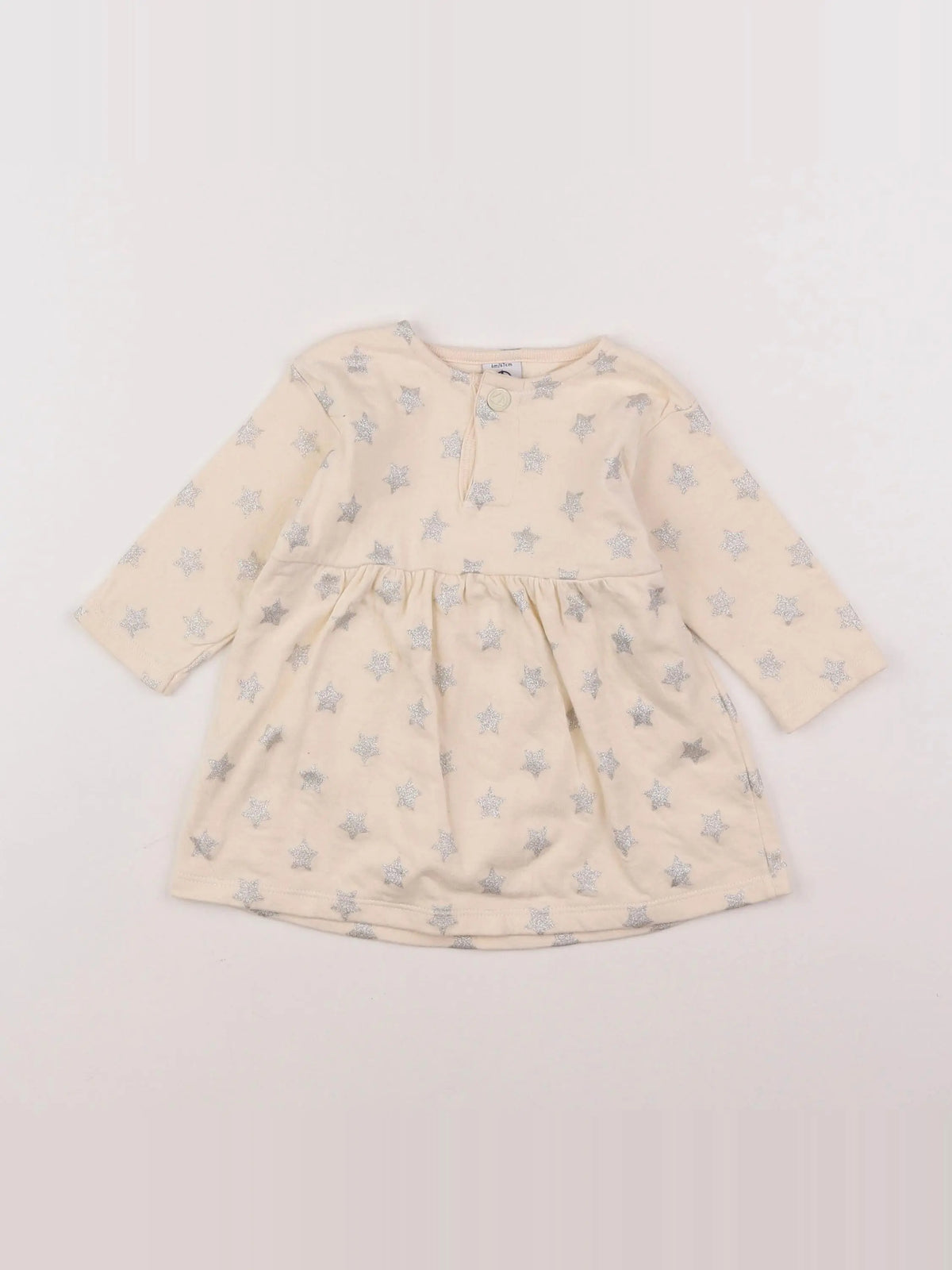 Petit Bateau - robe blanc - 6 mois