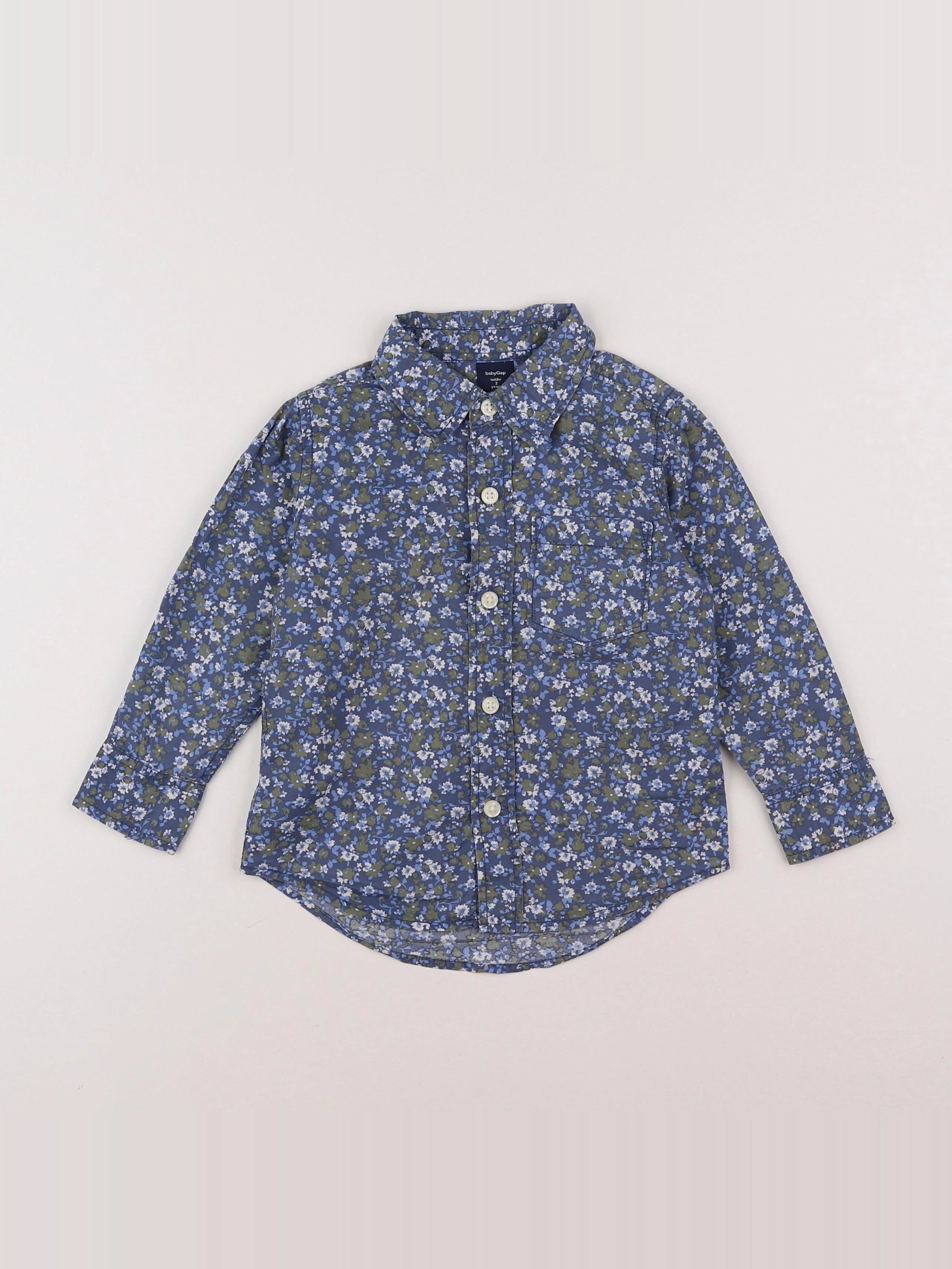 GAP - chemise bleu - 2 ans