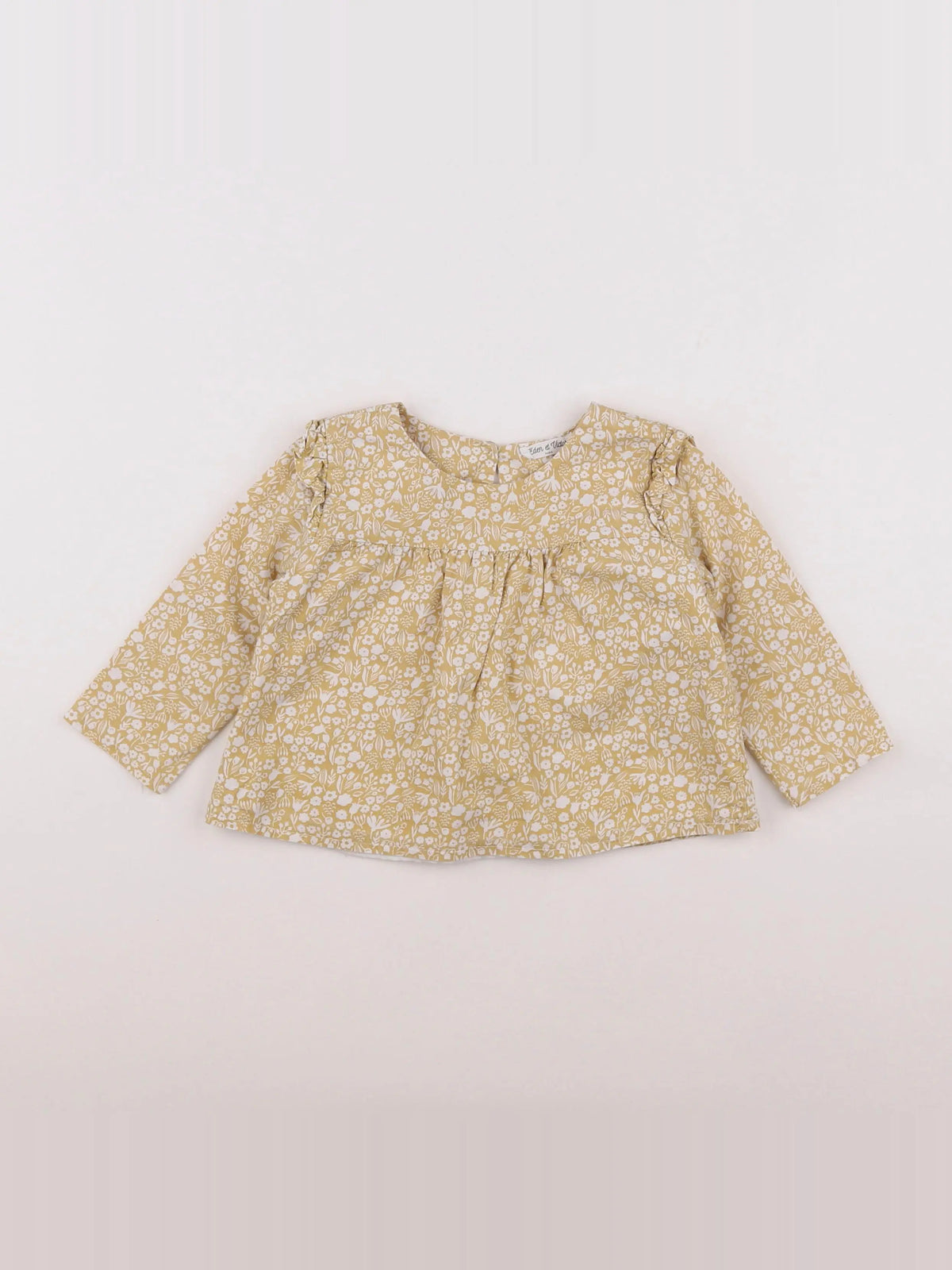 Eden & Victor - blouse jaune - 12 mois