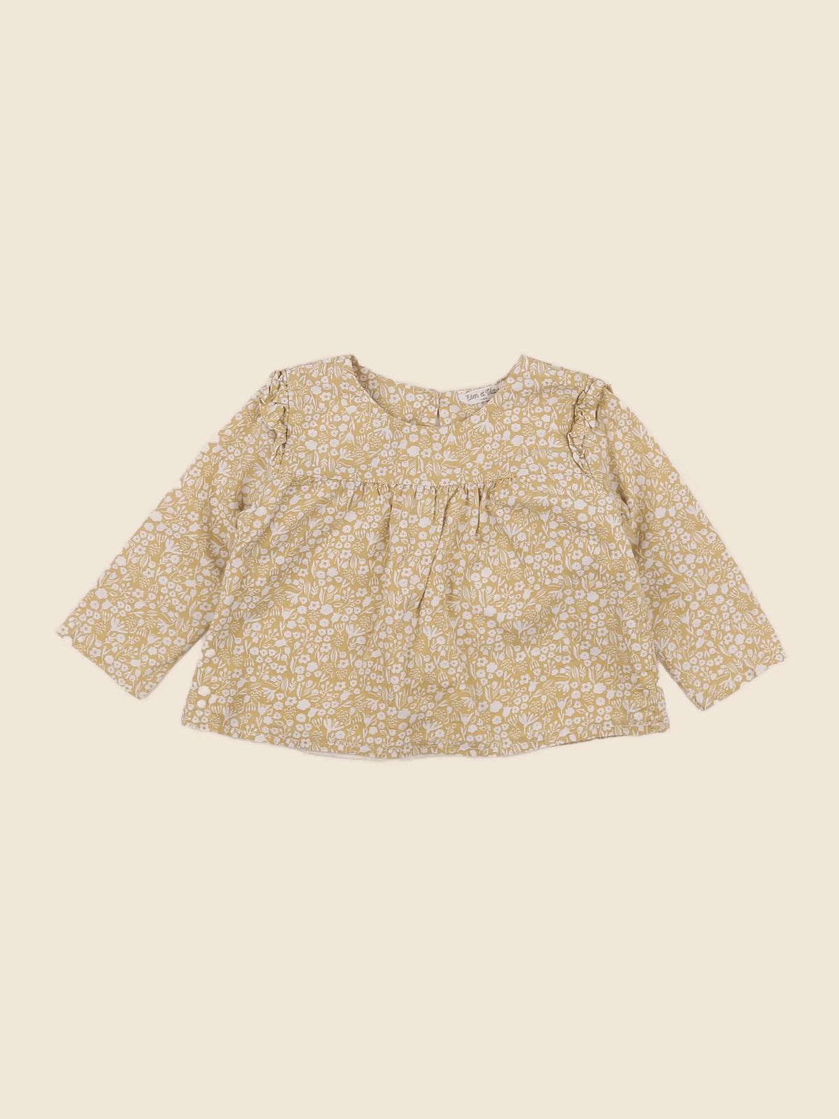 Eden & Victor - blouse jaune - 12 mois