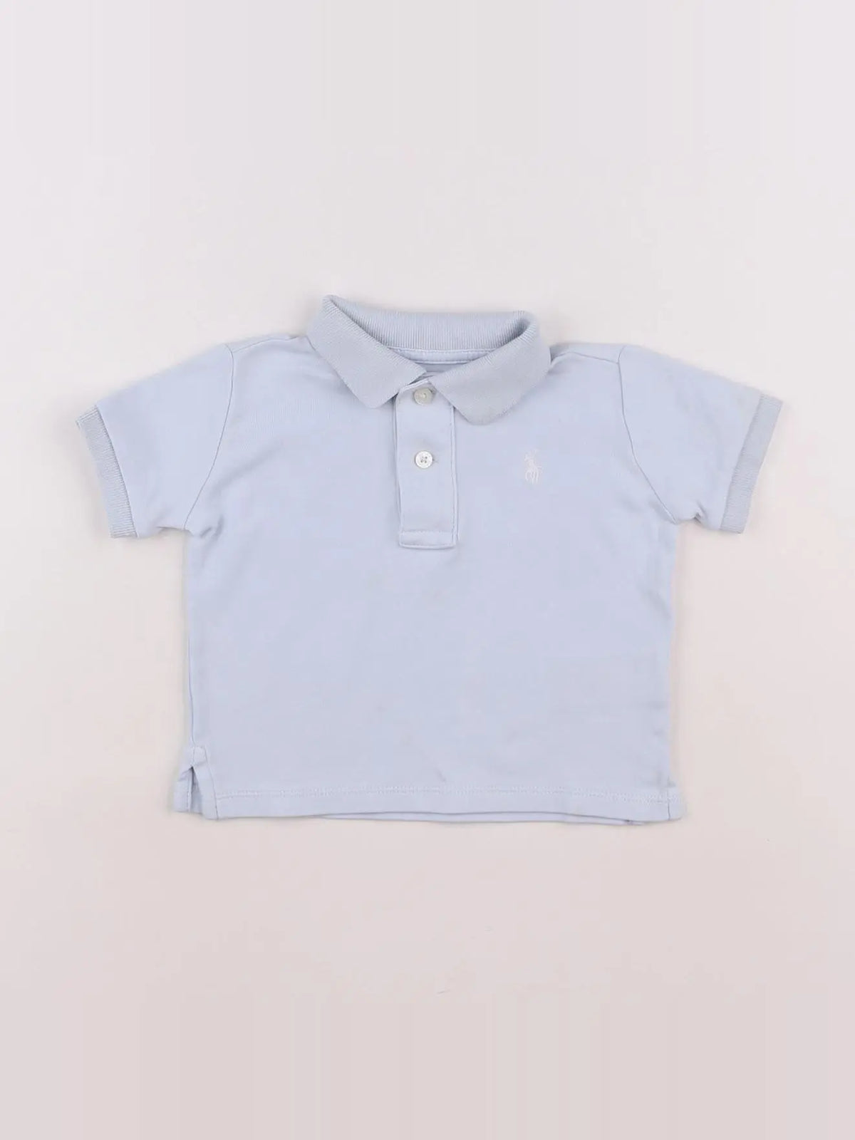 Ralph Lauren - polo bleu - 12 mois