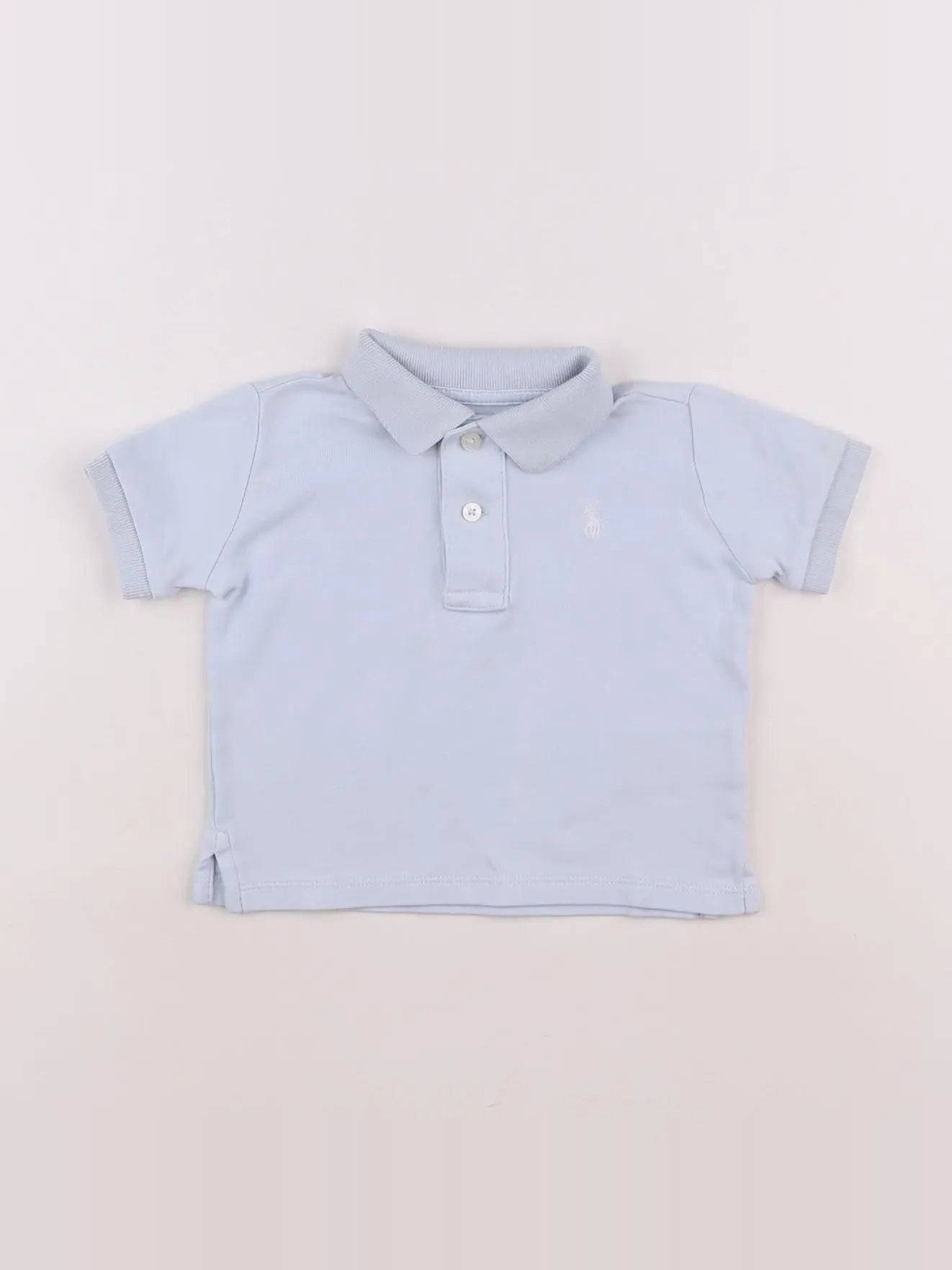 Ralph Lauren - polo bleu - 12 mois