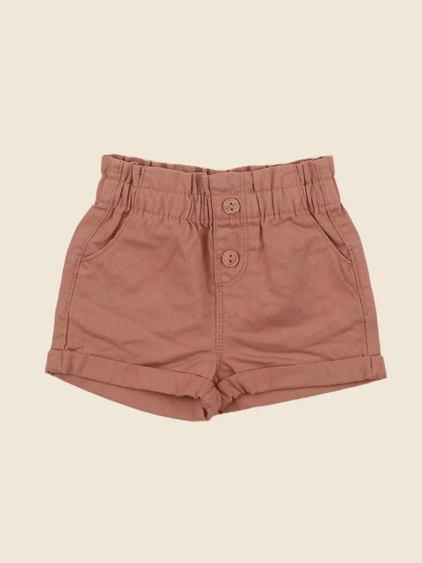 Vertbaudet - short marron - 9 mois