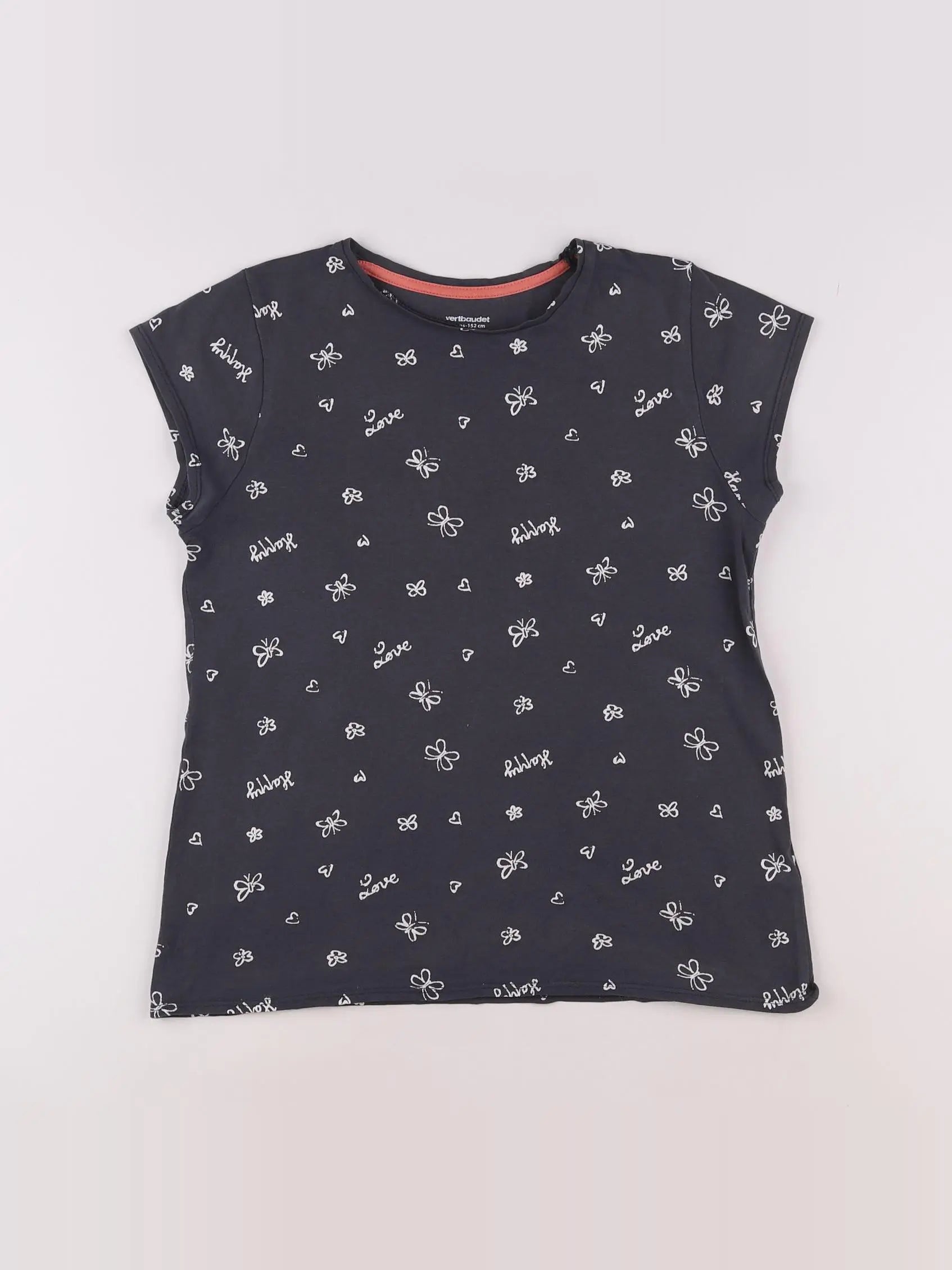 Vertbaudet - tee-shirt gris - 12 ans
