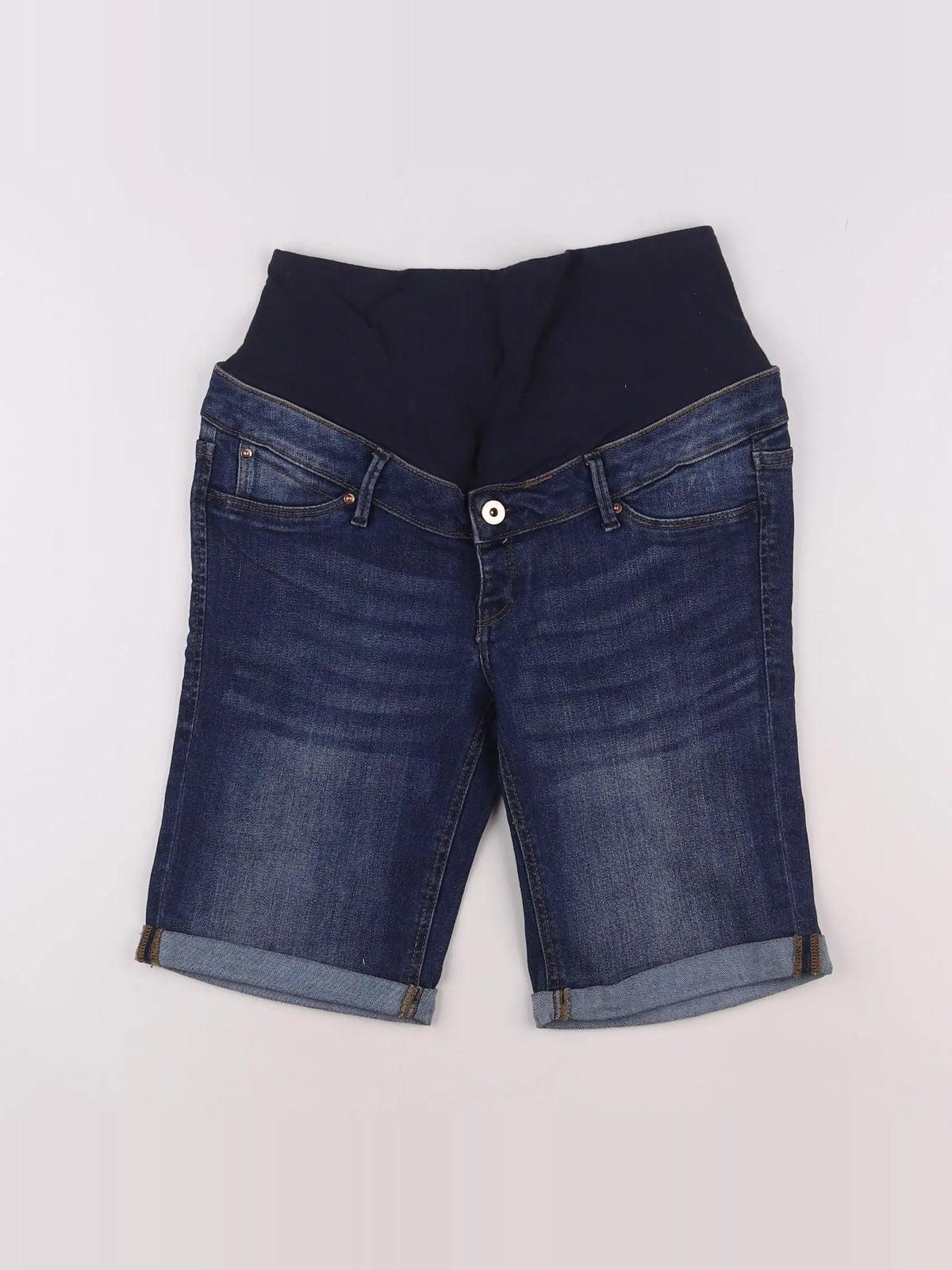 H&M - short bleu - 38