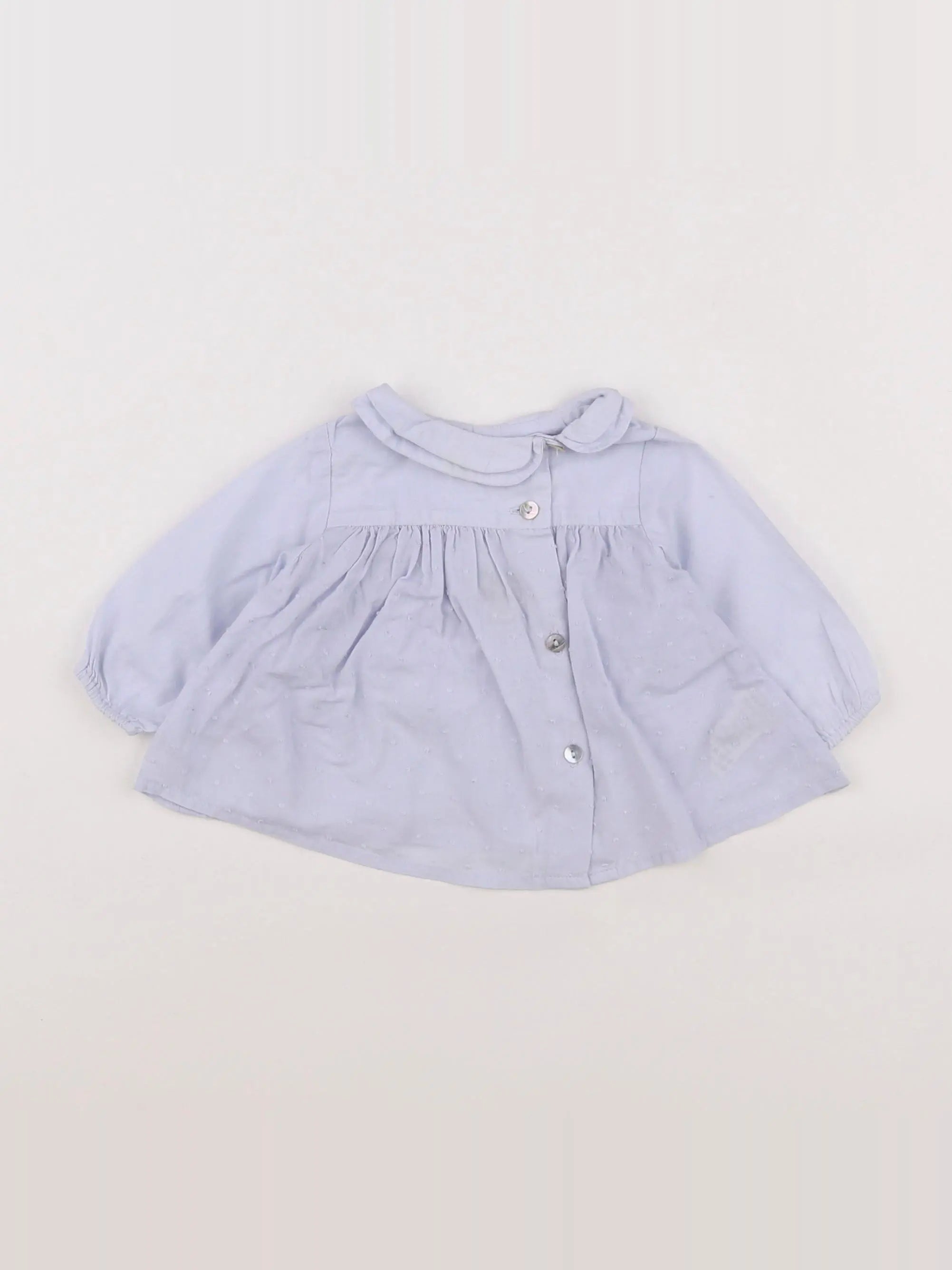 Bonton - blouse bleu - 3 mois