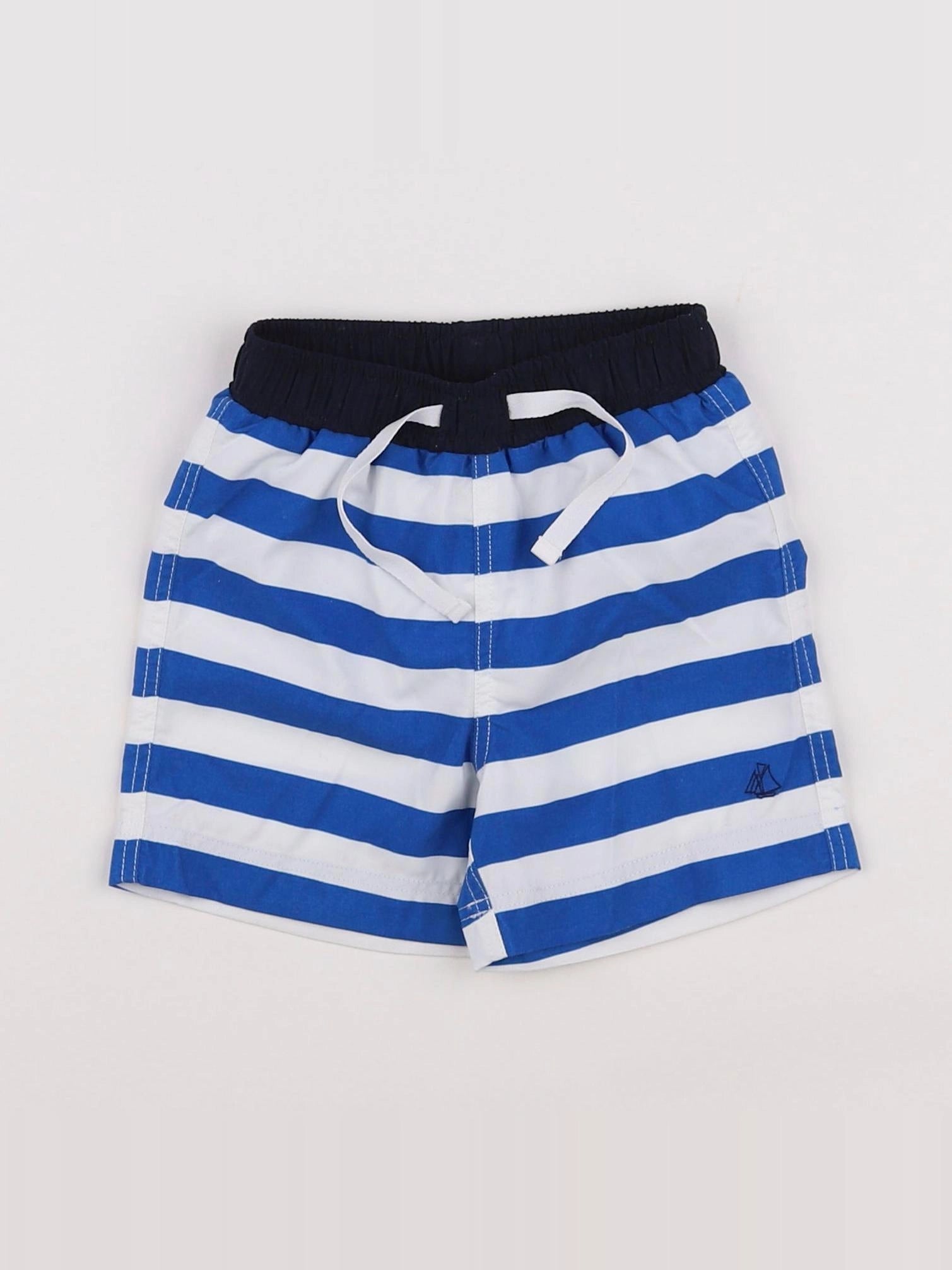 Petit Bateau - maillot de bain bleu, blanc - 12 mois