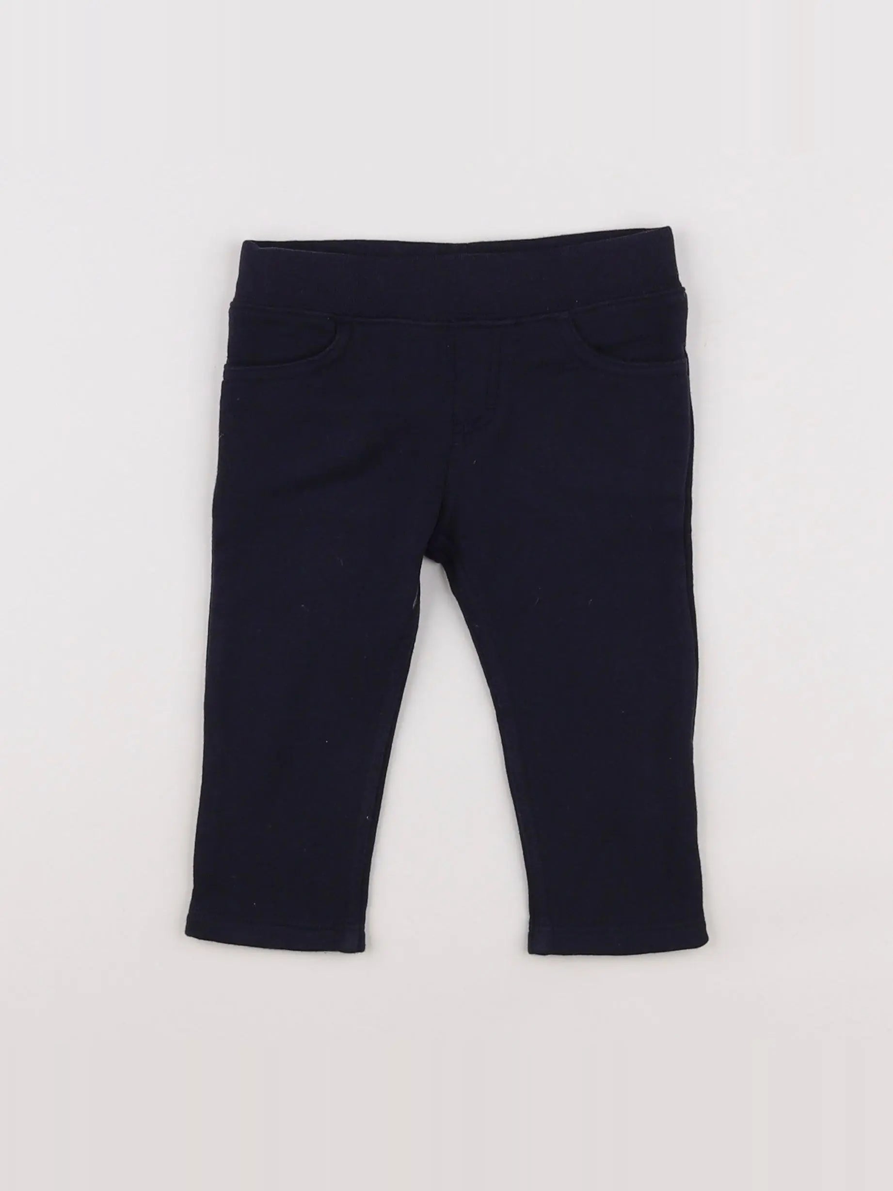 Petit Bateau - pantalon bleu - 6 mois
